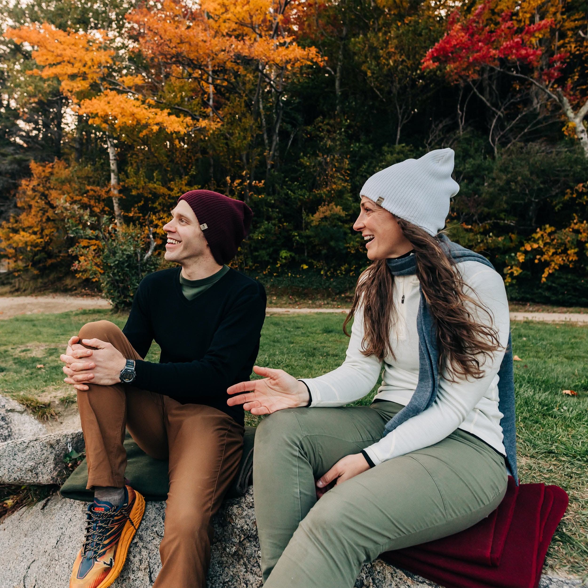 Midweight Knit Wool Beanie - 100% Merino Wool - Image 23