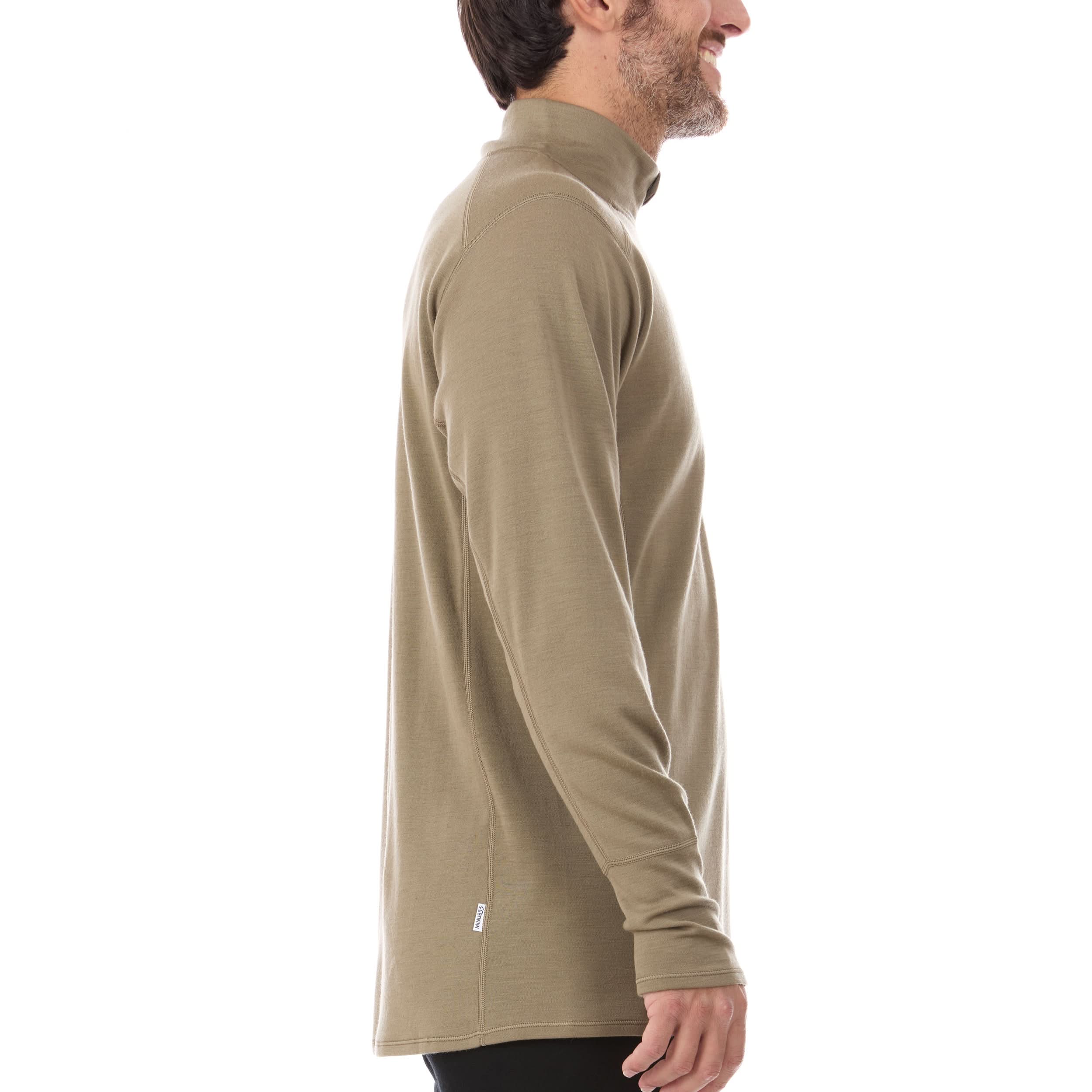 Midweight Men's Wool 1/4 Zip - 100% Merino Wool - Image 20
