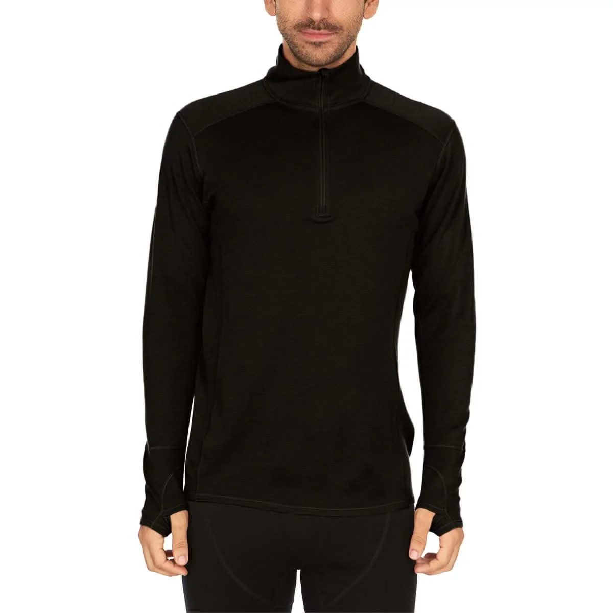 Midweight Men's Wool 1/4 Zip - 100% Merino Wool - Image 28