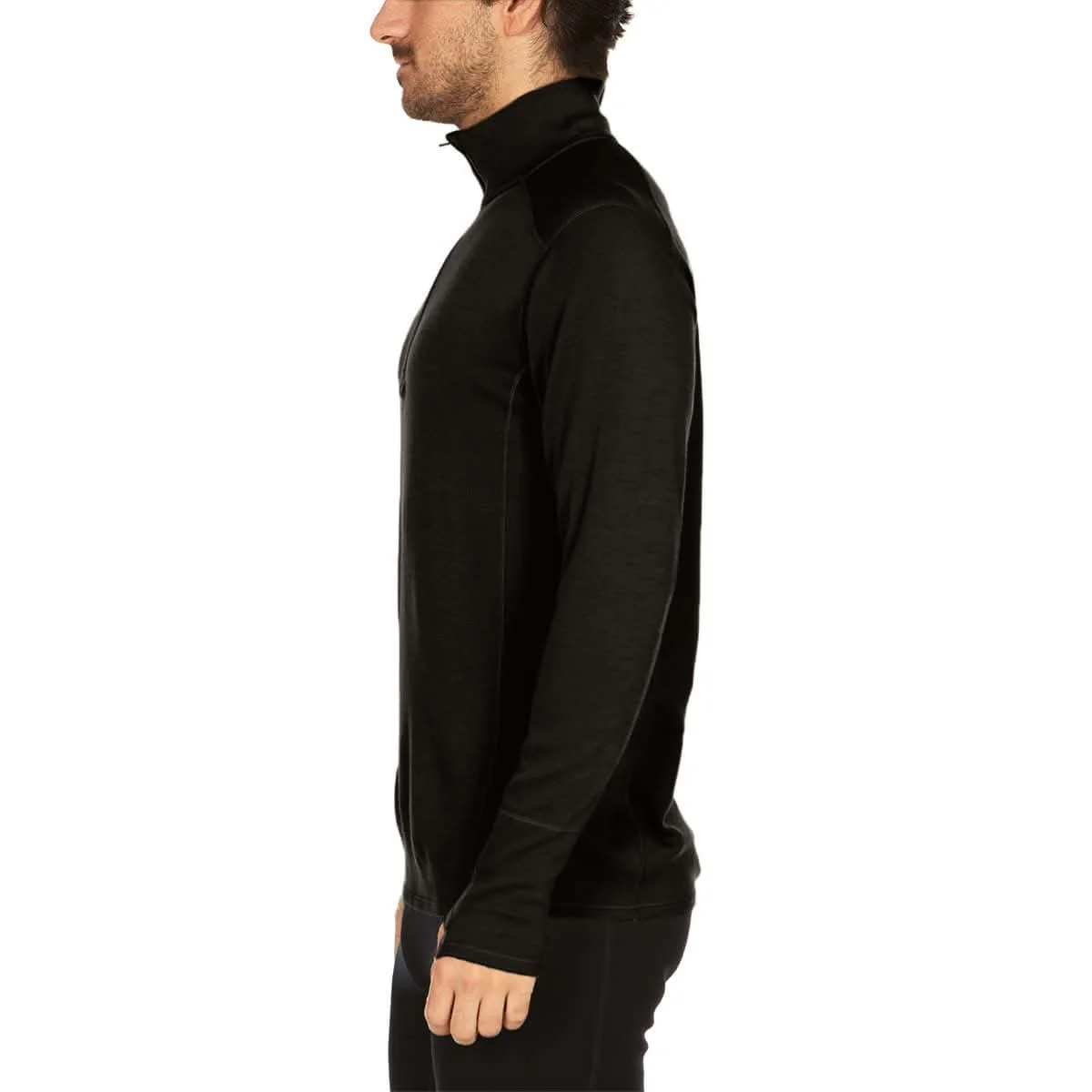 Midweight Men's Wool 1/4 Zip - 100% Merino Wool - Image 29