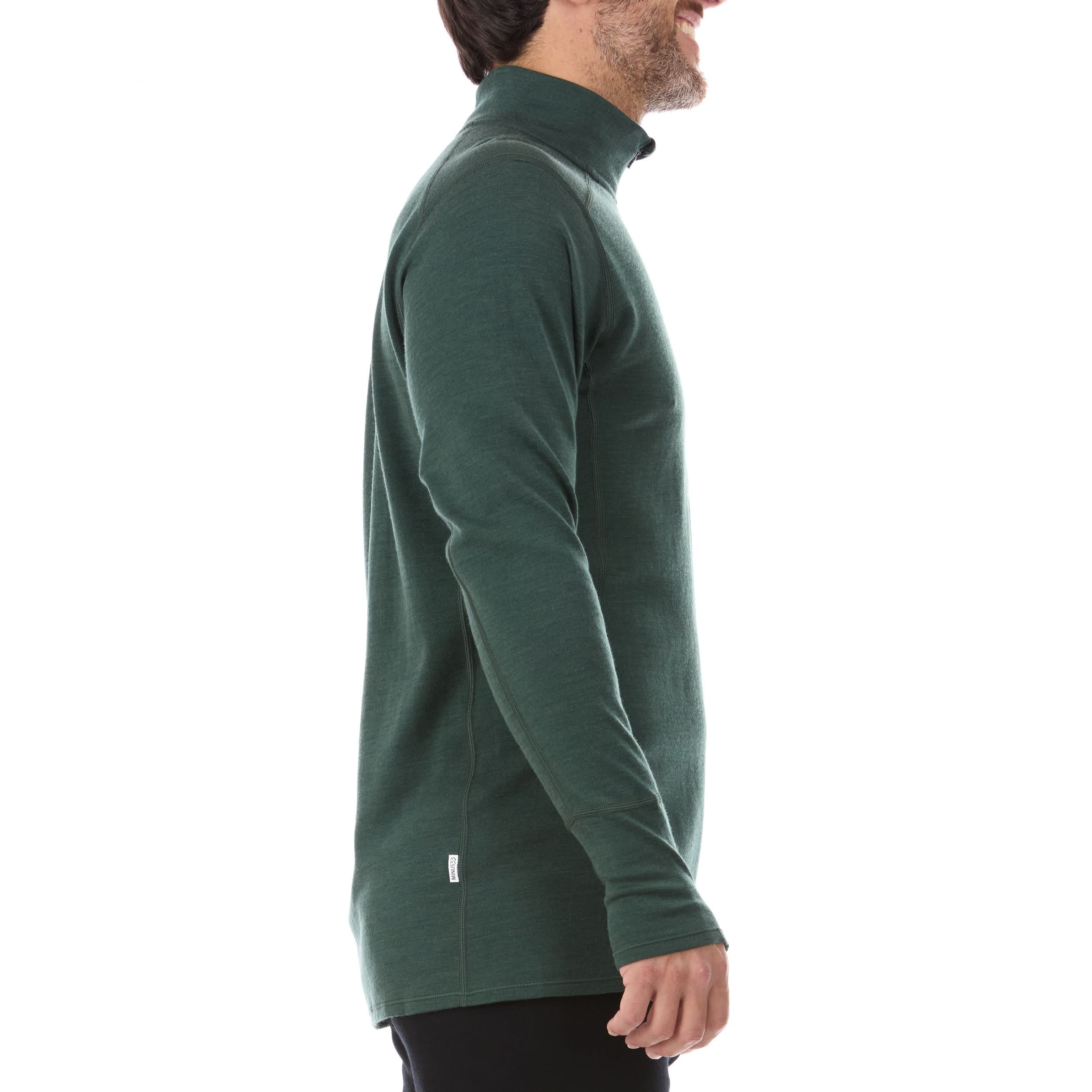 Midweight Men's Wool 1/4 Zip - 100% Merino Wool - Image 39