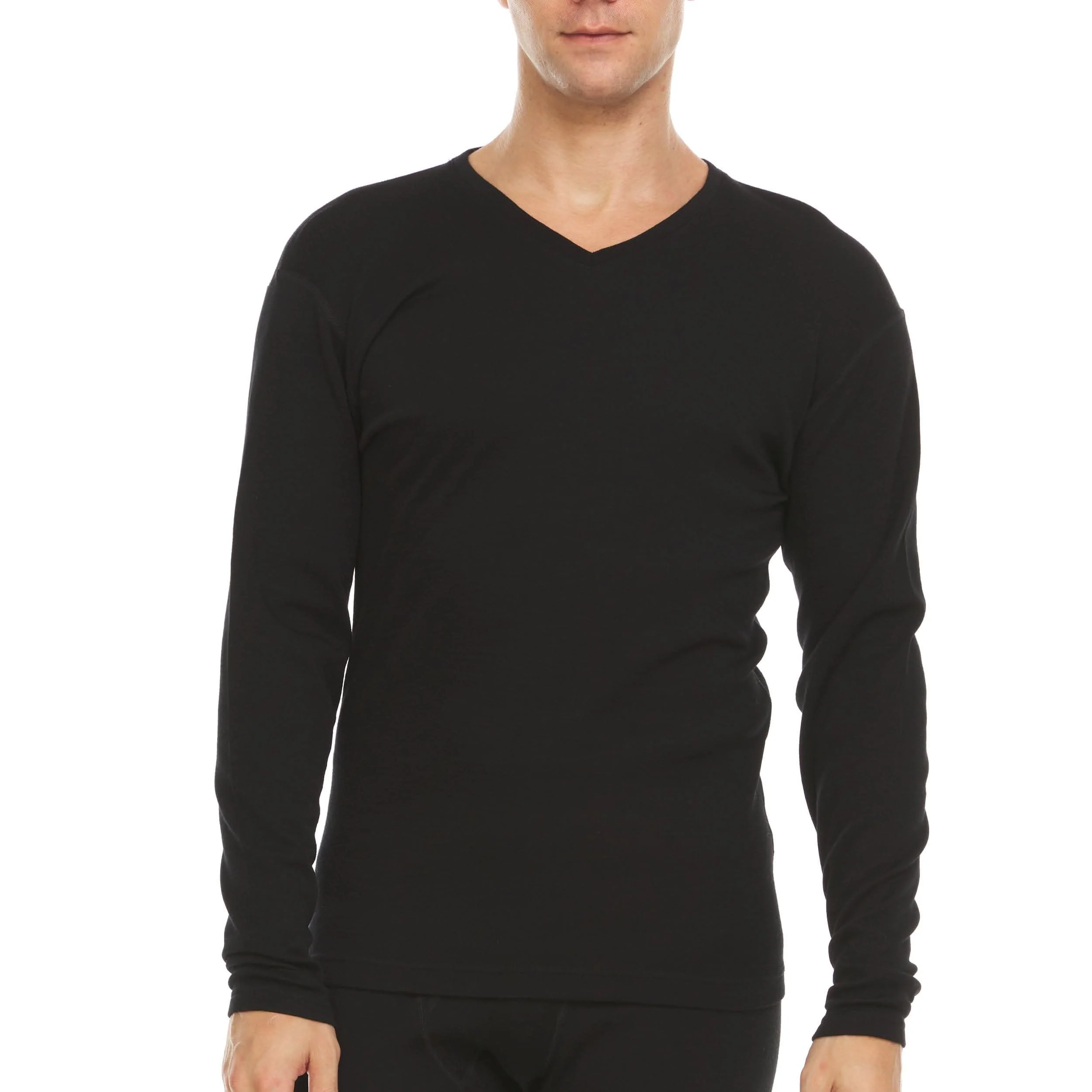 Men's Midweight Merino Wool V-Neck Sweater | 100% Merino Wool - Image 13