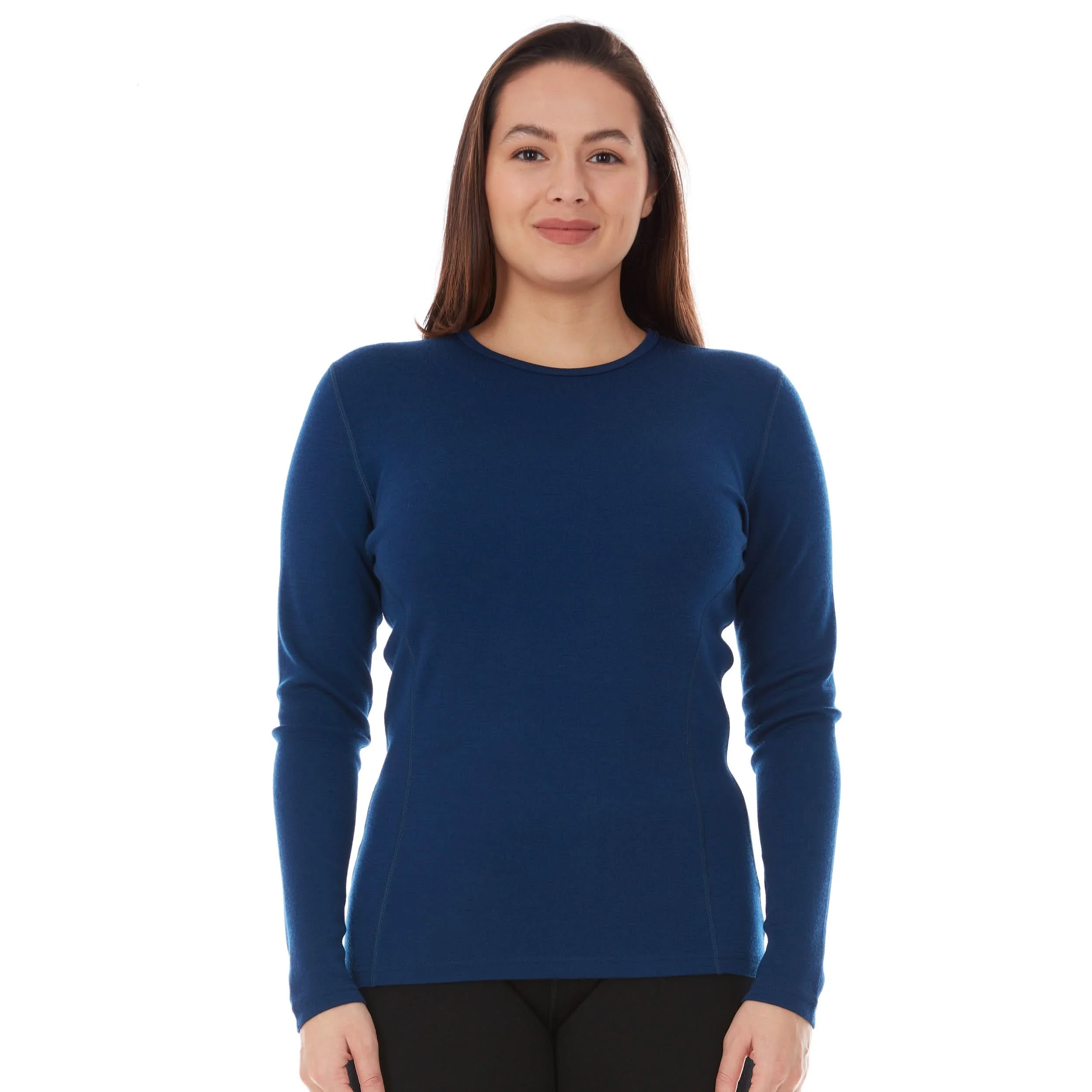 Midweight Women's Wool Crew Top - 100% Merino Wool - Image 38