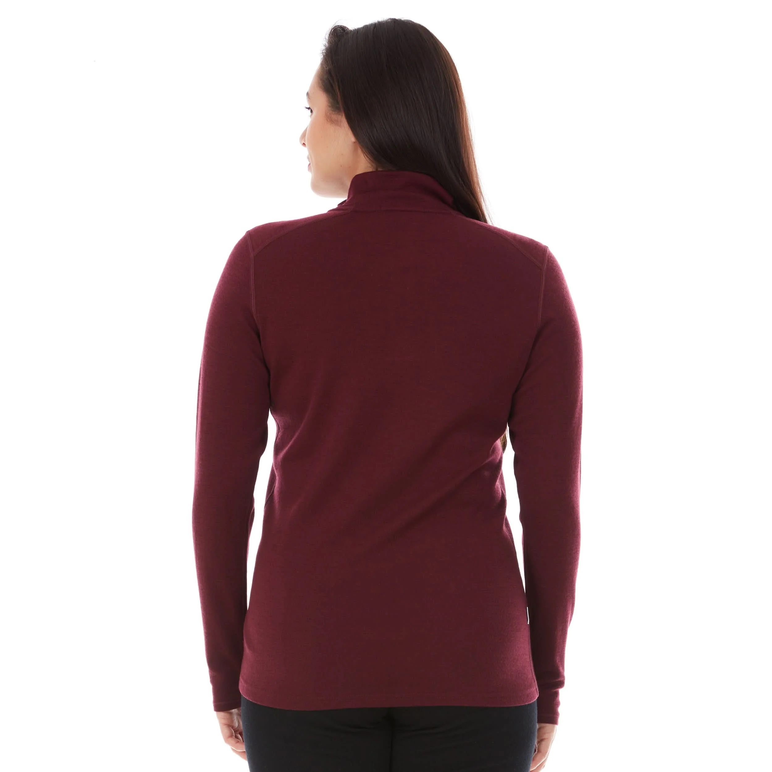 Midweight Women's Wool 1/4 Zip - 100% Merino Wool - Image 8