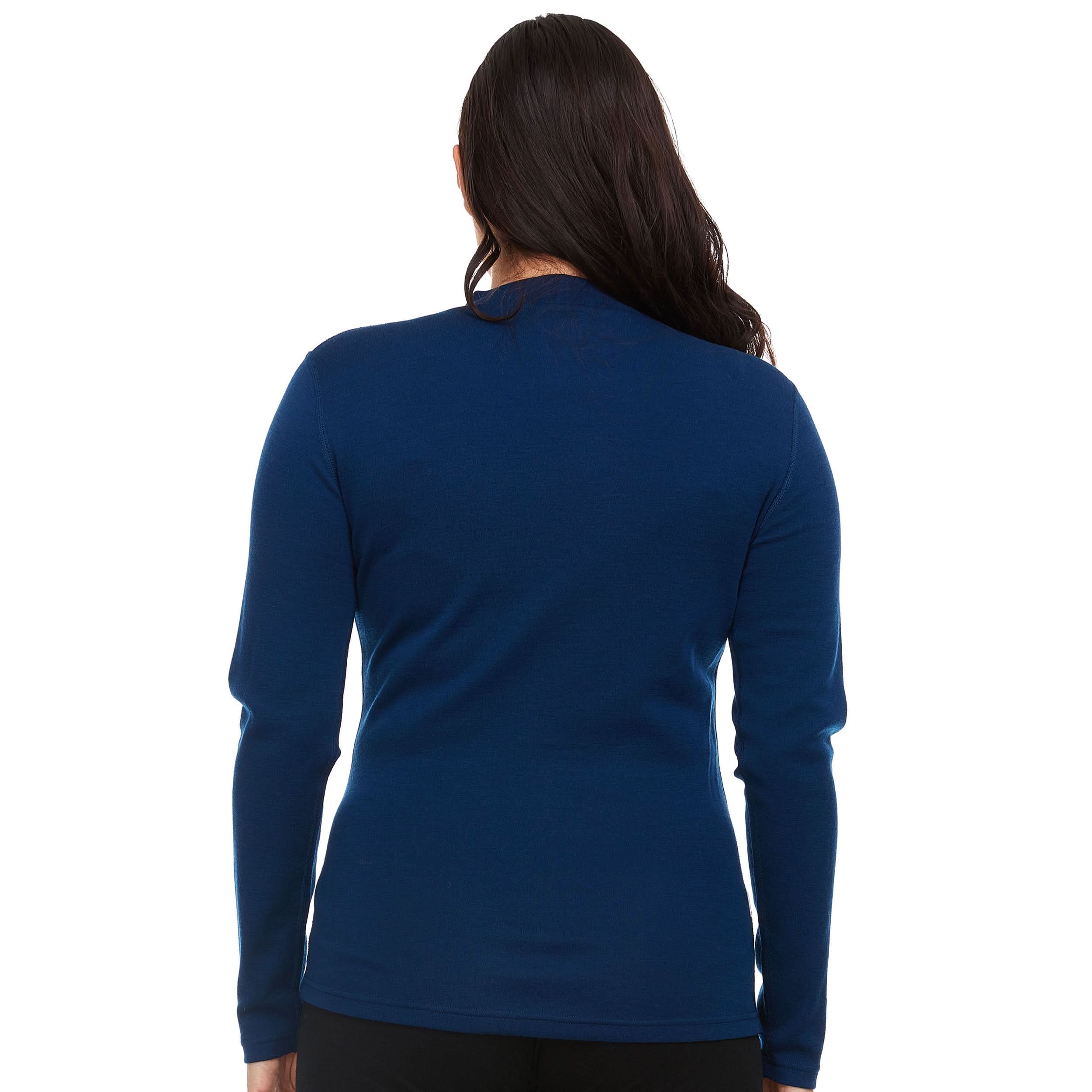Women's Midweight Merino Wool Mock Neck | 100% Merino Wool - Image 2