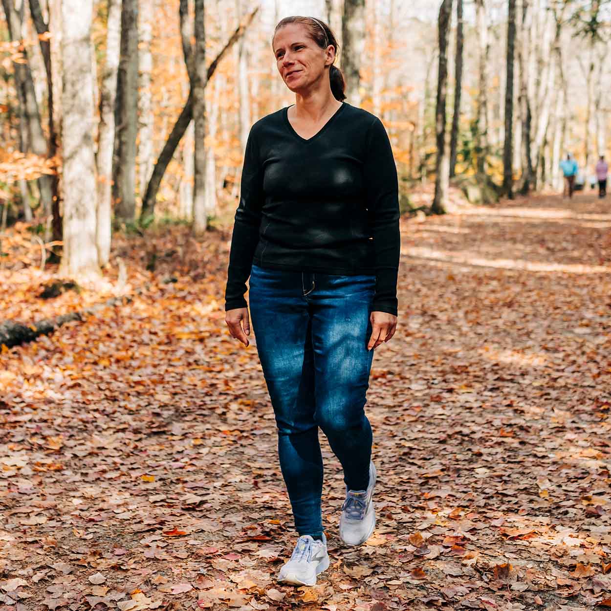 Women's Midweight Merino Wool V-Neck Sweater | 100% Merino Wool - Image 4