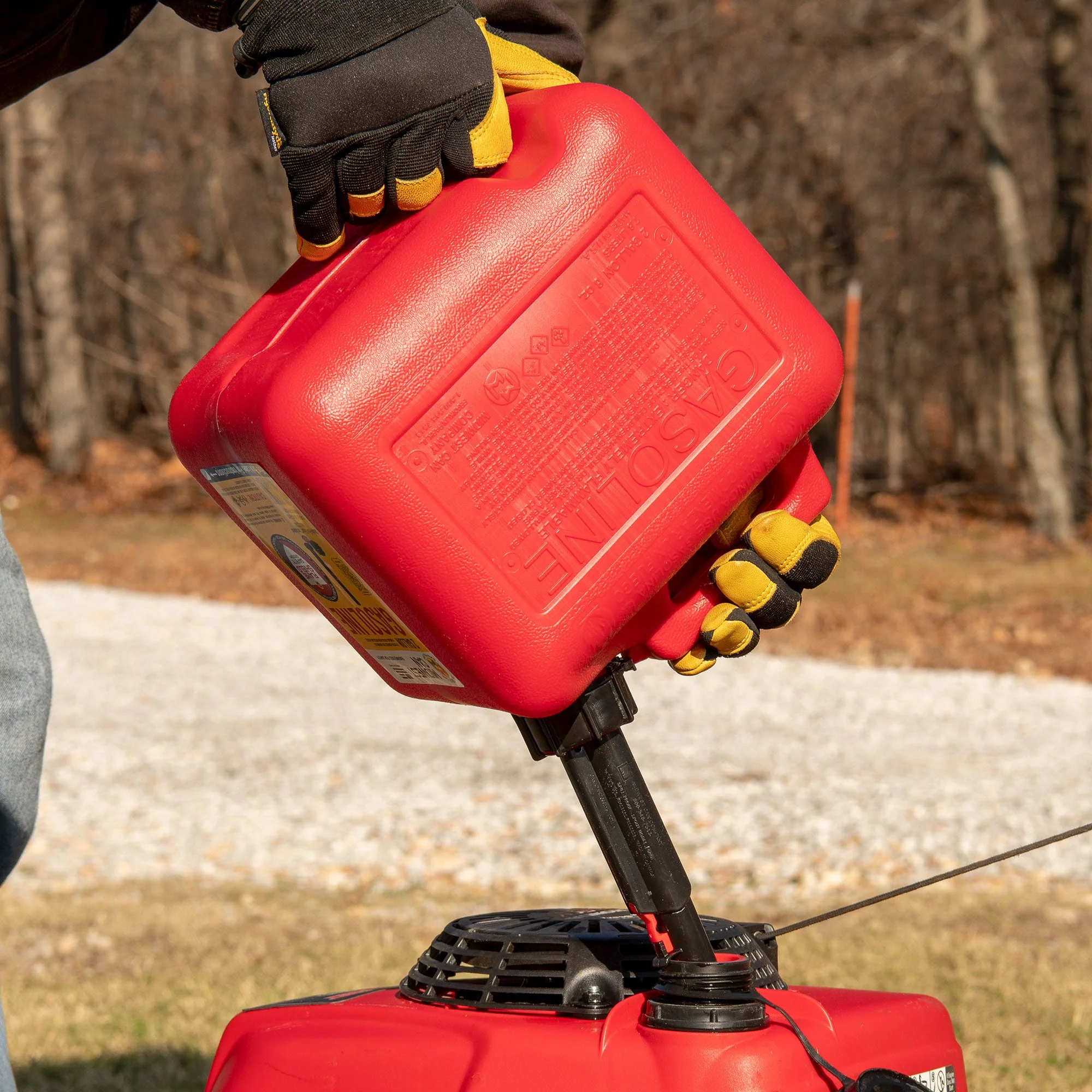 Midwest Can Company 2310 2 Gallon Gas Can Fuel Container Jugs with Spout, Red - Image 8