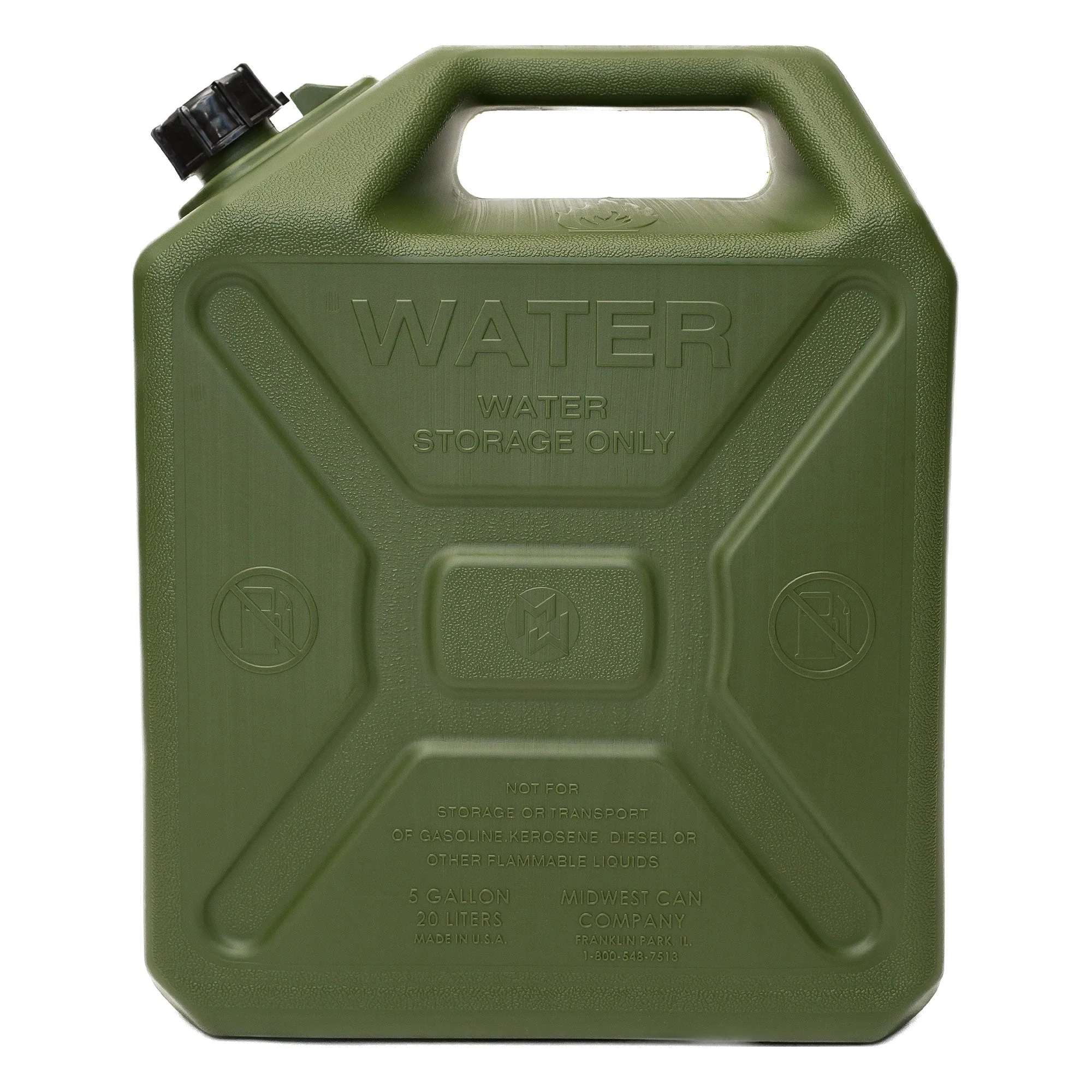 Midwest Can Heavy Duty 5 Gallon Military Style Water Can for Camping, Green - Image 6