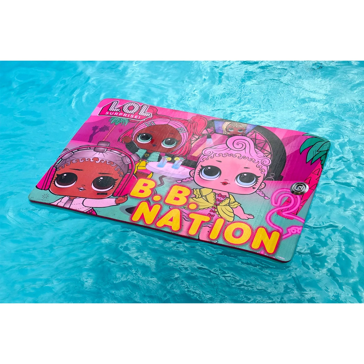 Mini Floating Oasis 6 by 4 Foot Large Lake Water Mat Foam Pad, BB Nation Design - Image 6