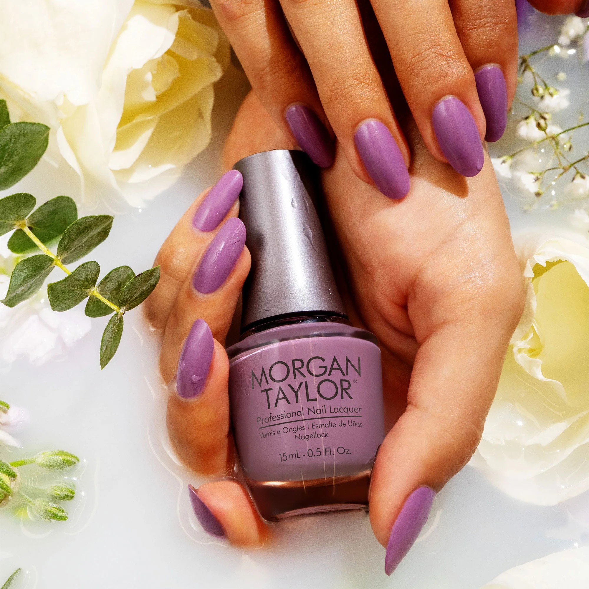 Morgan Taylor Spring 2023 Pure Beauty Nail Lacquer Polish Manicure Set, 3 Pack - Image 4