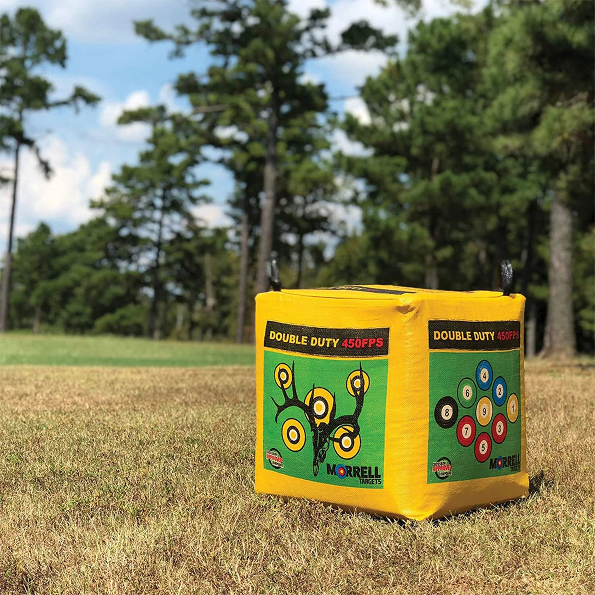 Morrell Double Duty 450 FPS 4 Sided Cube Field Point Archery Bag Target, 2 Pack - Image 6