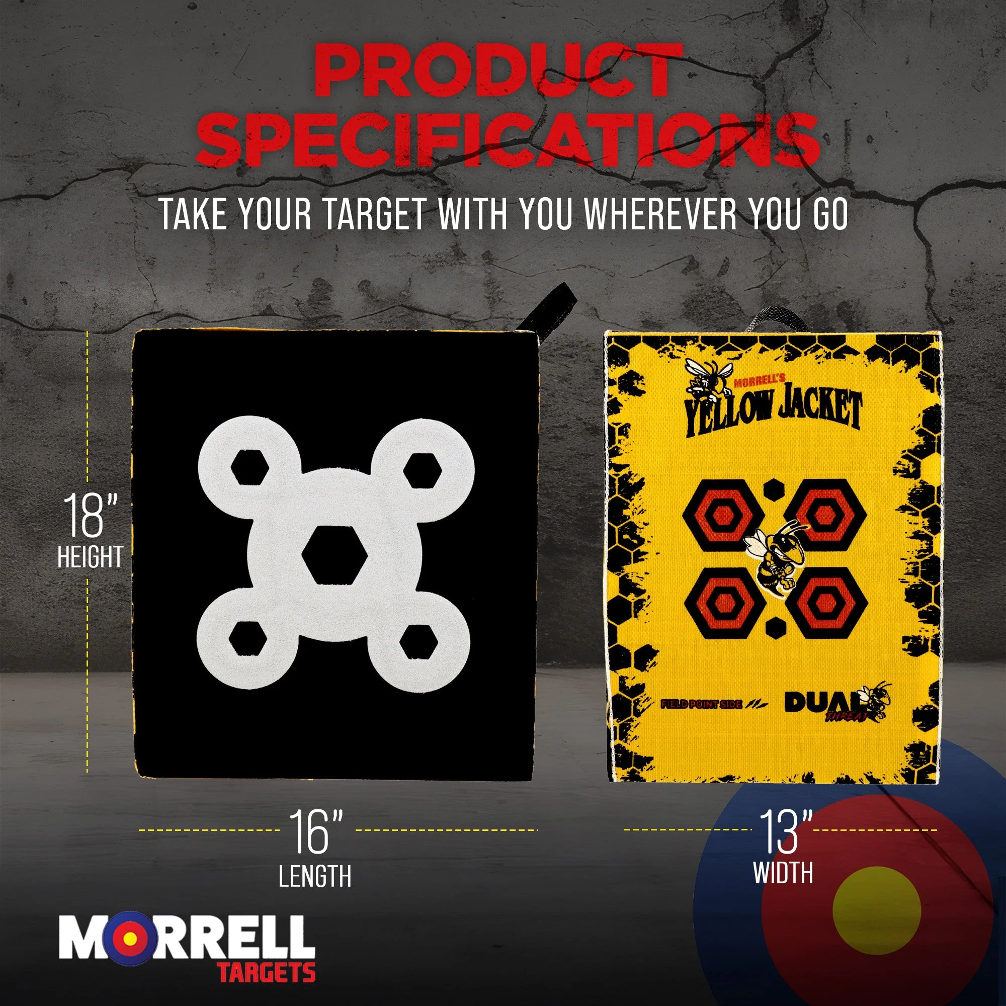 Morrell Yellow Jacket 380 FPS Crossbow Cube Targets with Carry Handle, 3 Pack - Image 3