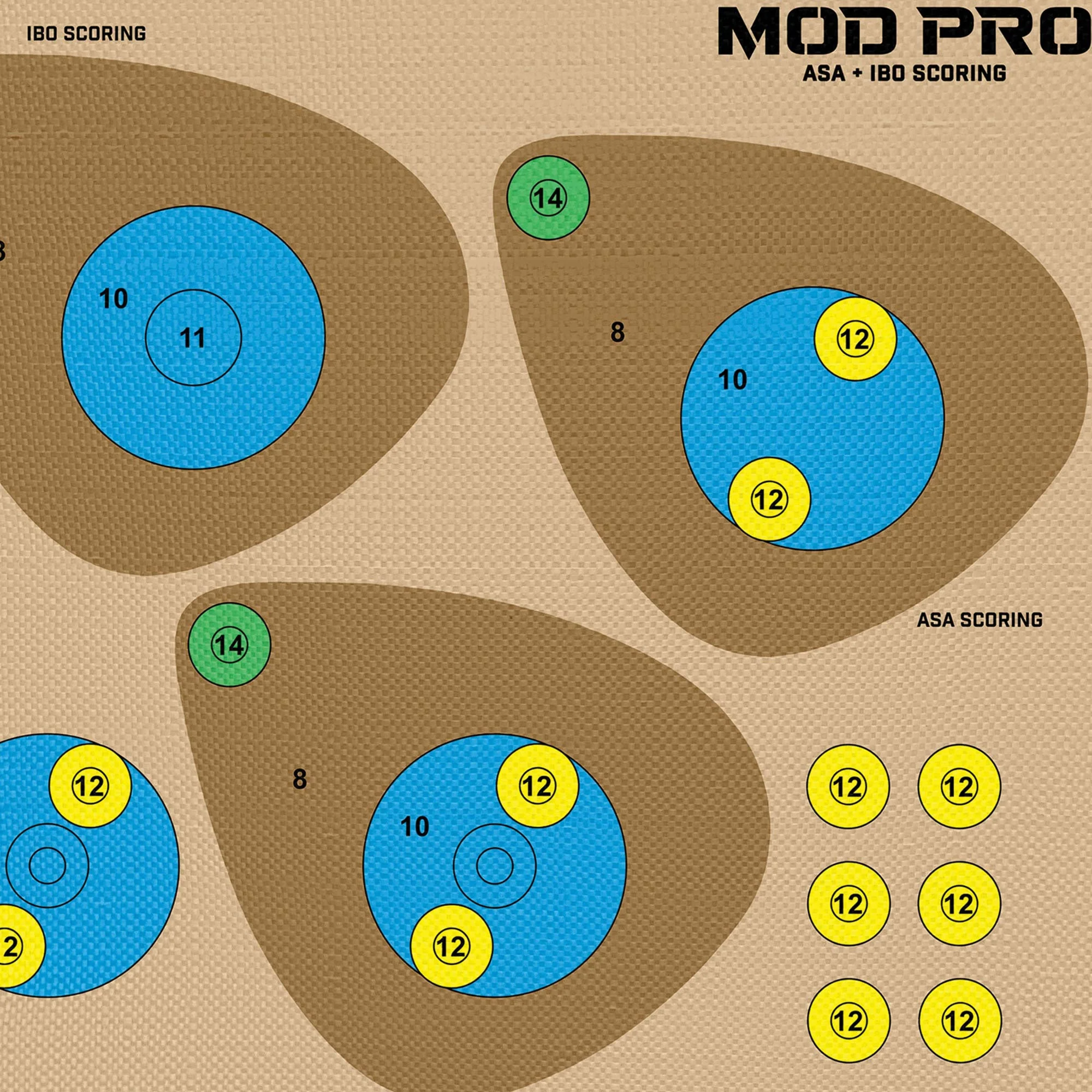 Morrell Yellow Jacket MOD Pro ASA & IBO Shooting Bullseyes with Scoring, 4 Pack - Image 9