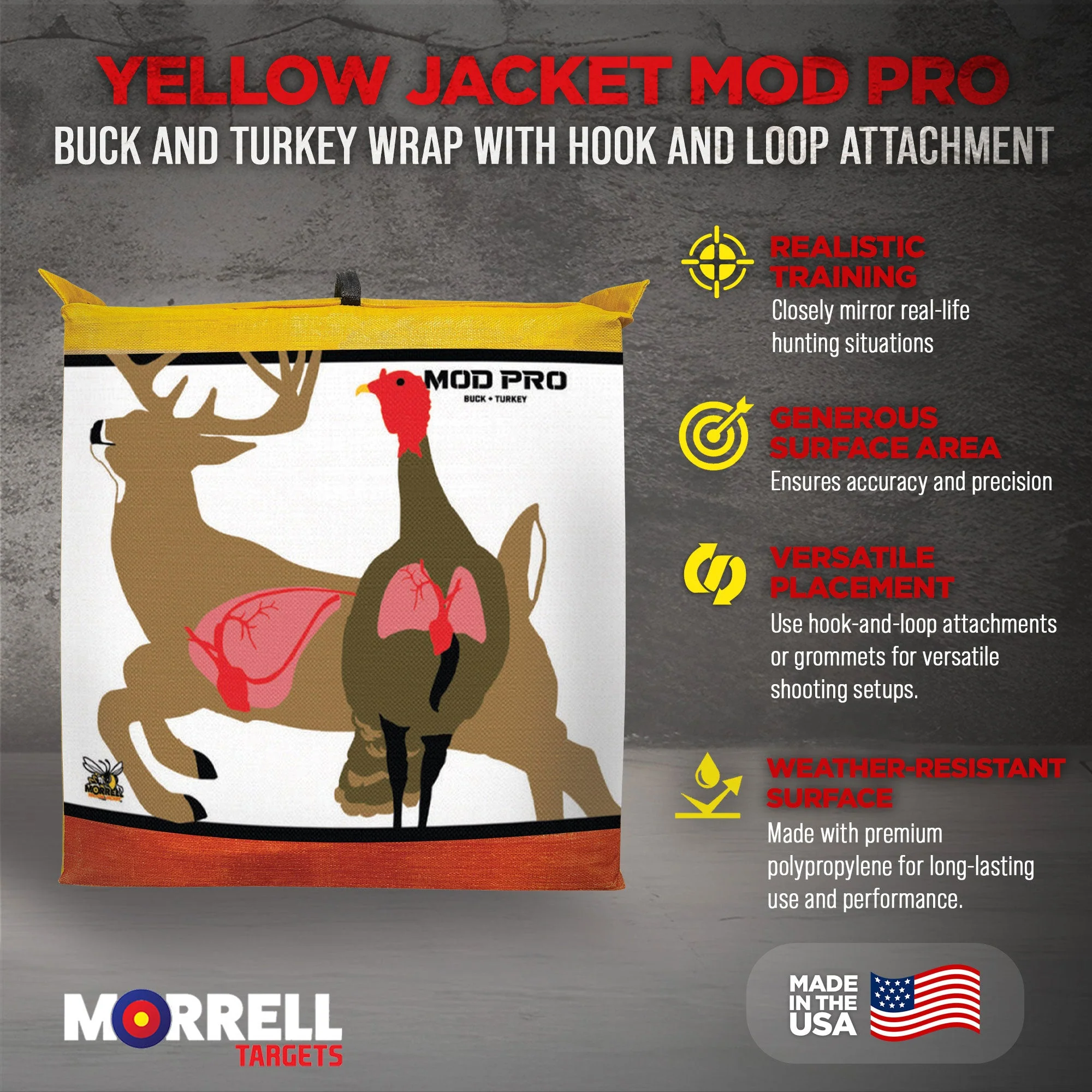 Morrell Yellow Jacket MOD Pro Buck & Turkey Wrap w/Hook & Loop Attachment, 2 Pk - Image 4