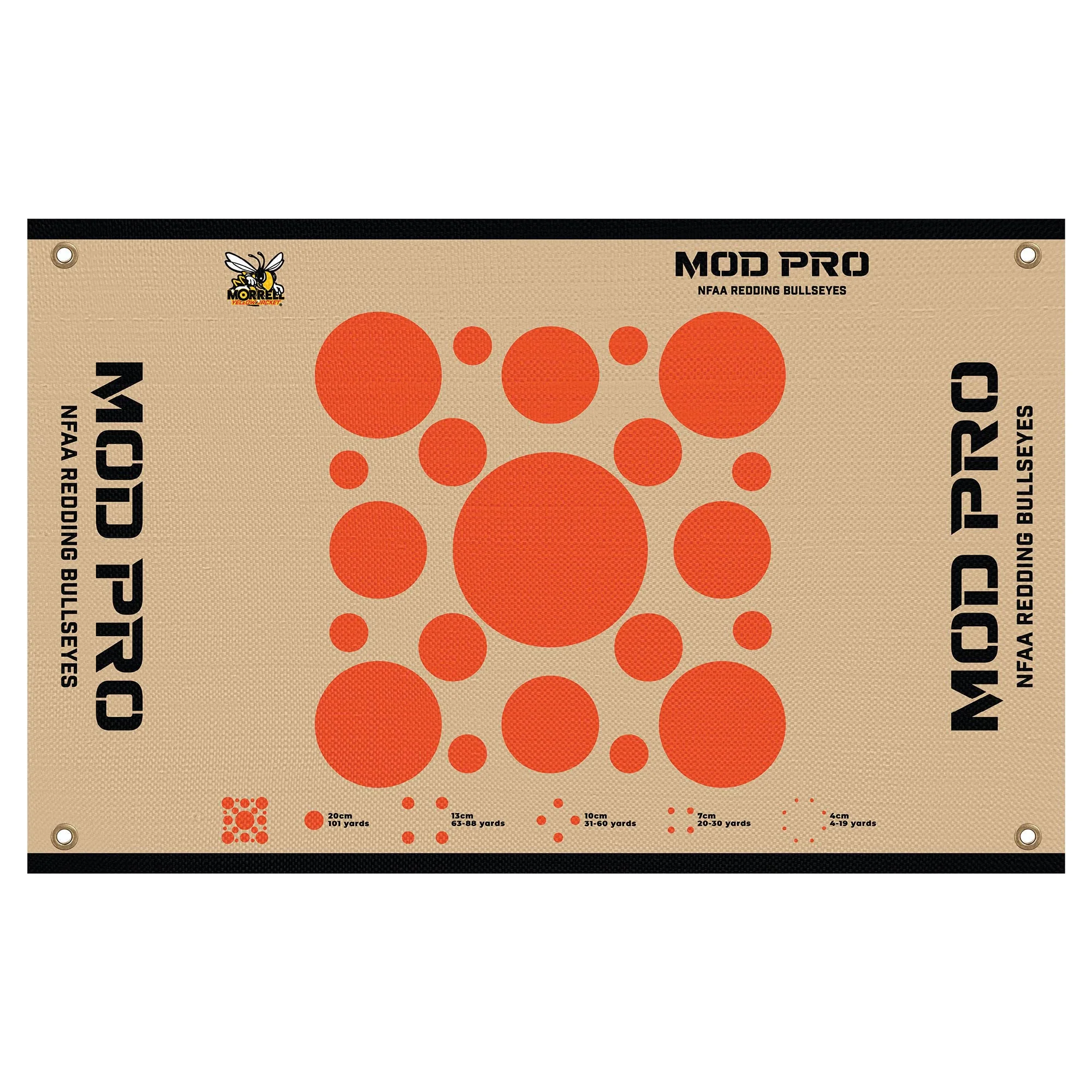 Morrell Yellow Jacket MOD Pro Redding NFAA Bullseyes Wrap w/ Hook & Loop, 4 Pack - Image 2