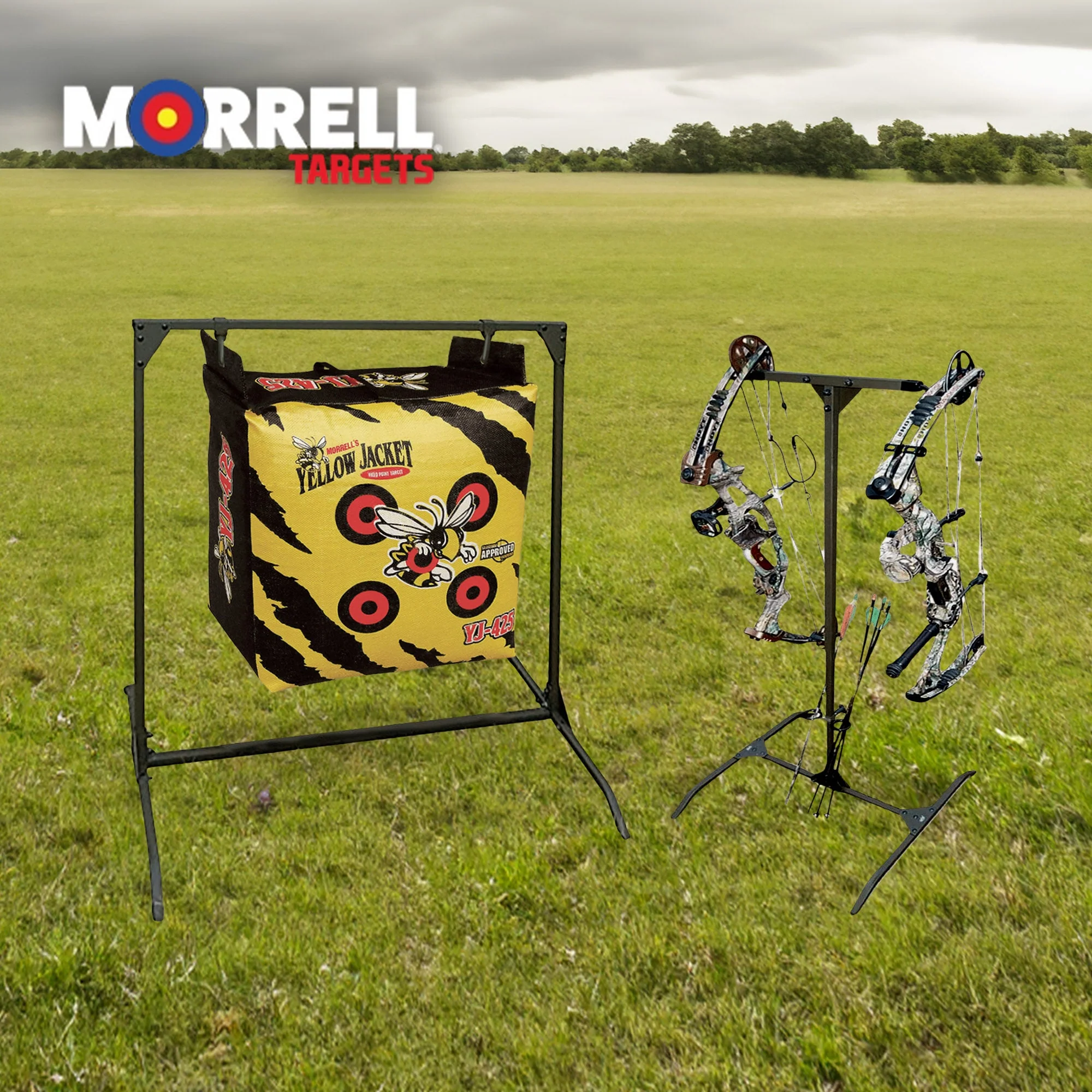 Morrell Yellow Jacket Outdoor Target with HME Products Target Stand & Bow Holder - Image 5