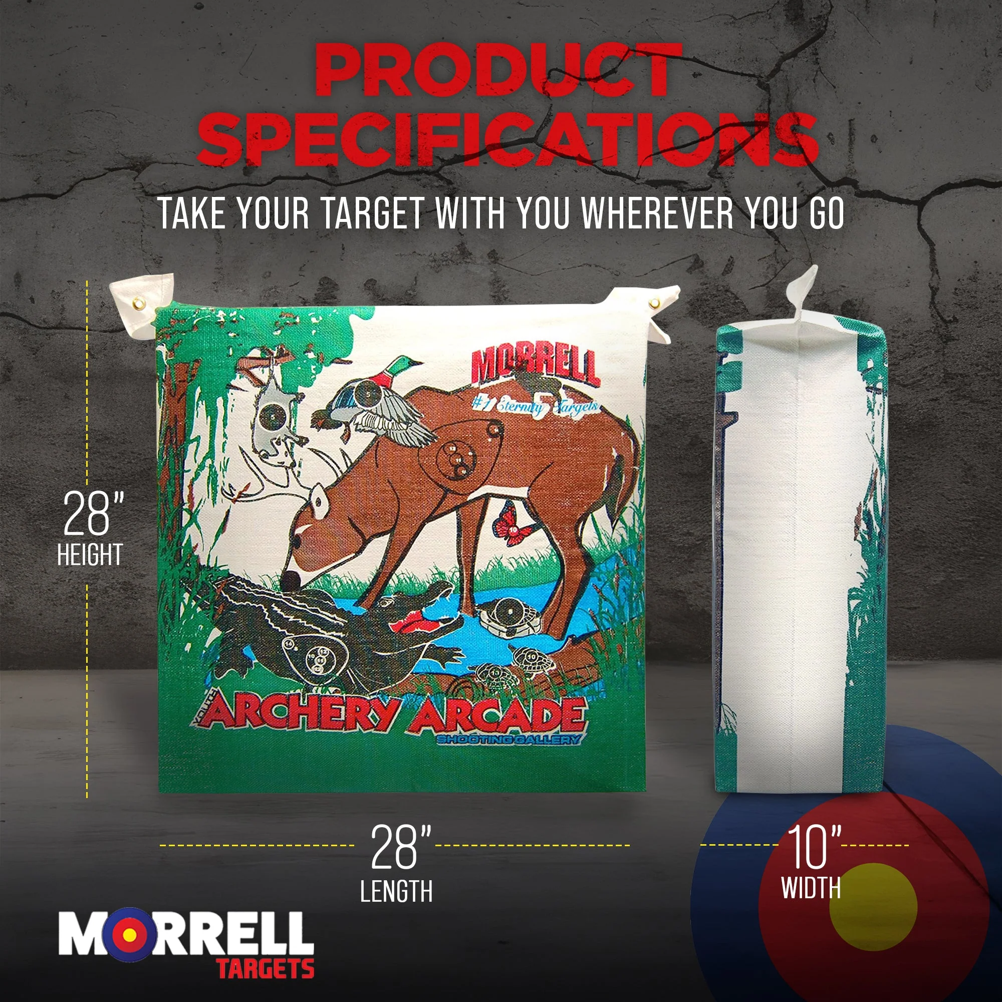 Morrell Youth 18 Pound Arcade Field Point Archery Bag Target for 30 Pound Bows - Image 5