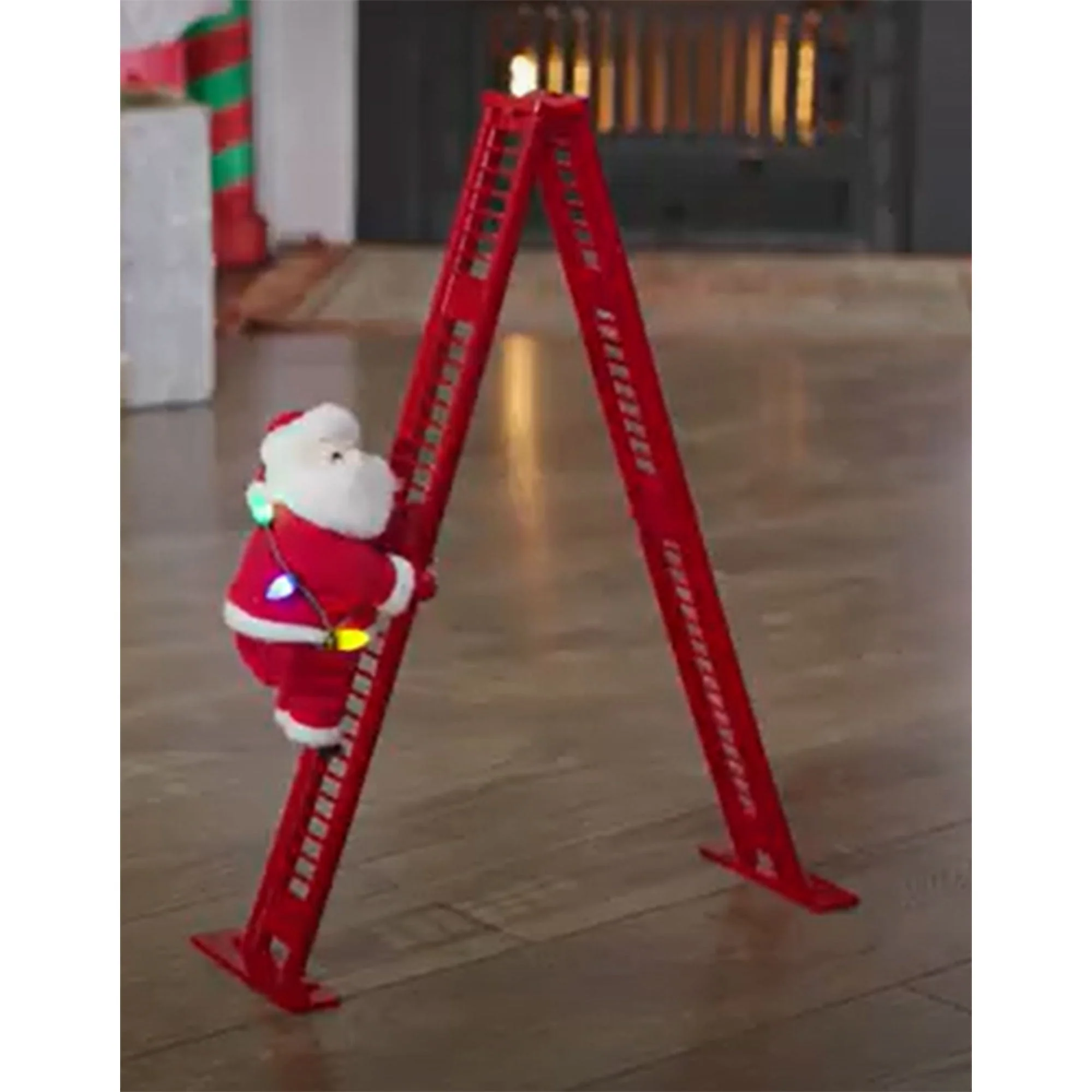 Mr. Christmas Animated Musical Climbing Santa Christmas Decoration, 17 Inches - Image 5