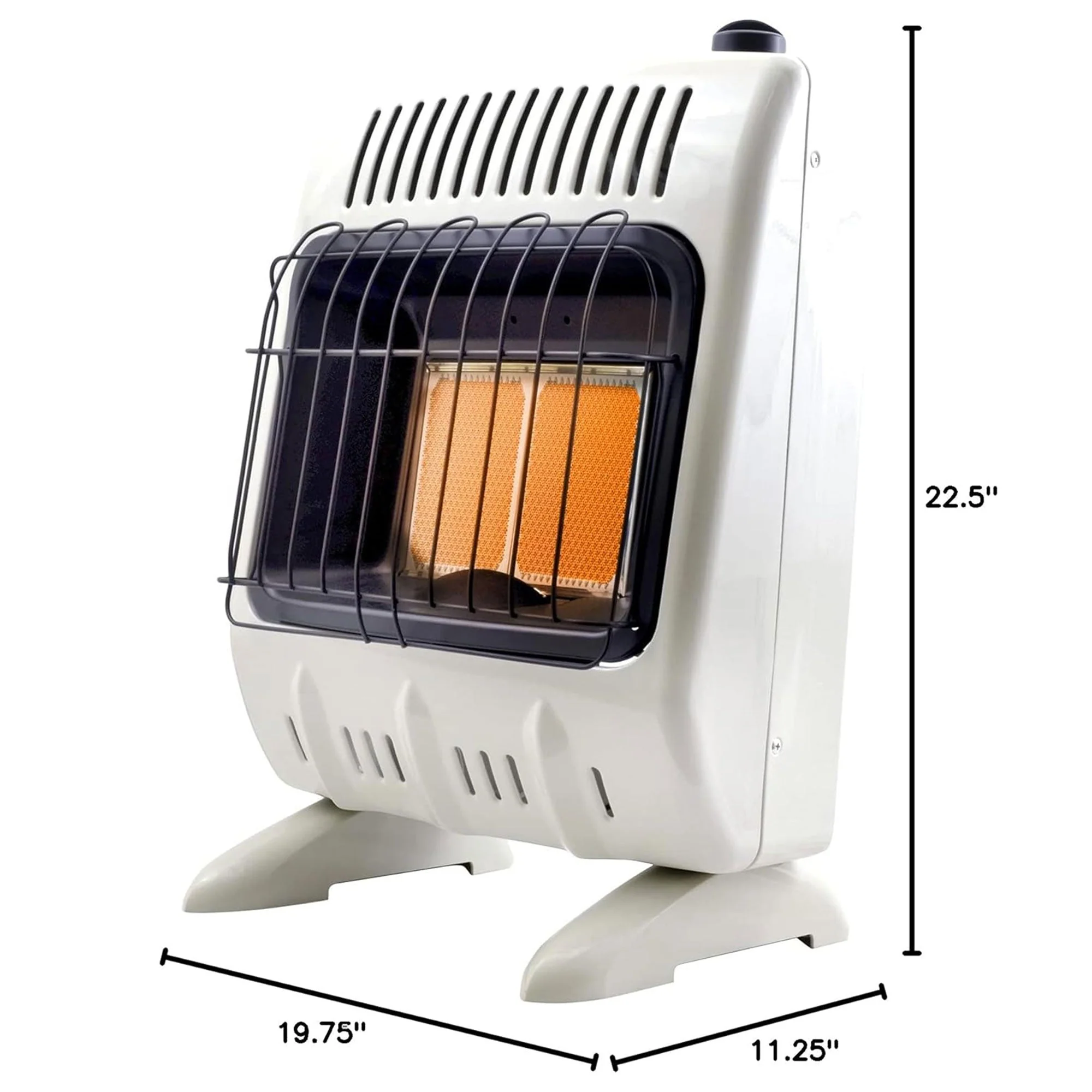 Mr. Heater 10,000 BTU Propane Vent Free Radiant Heat Indoor Wall Heater, White - Image 2