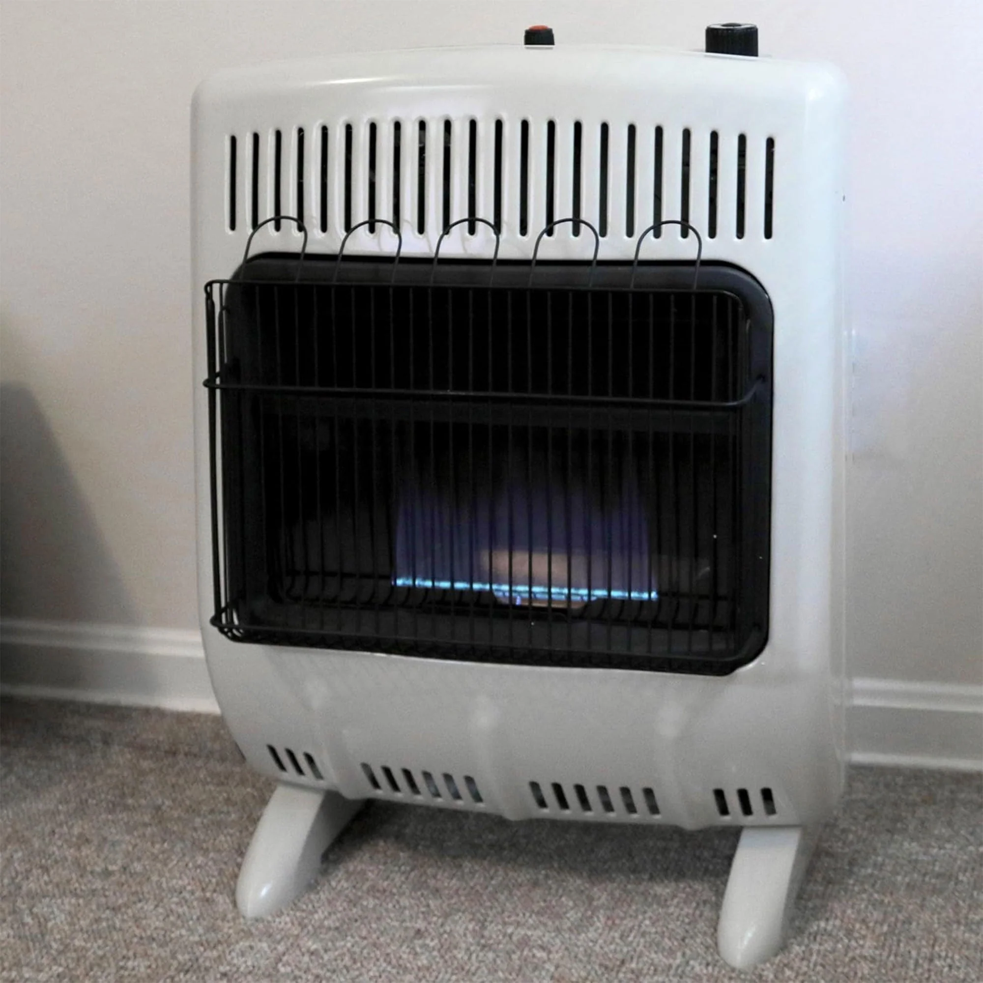 Mr. Heater 20,000 BTU Blue Flame Vent-Free Wall Heater, Covers 700 Sq. Ft, White - Image 3