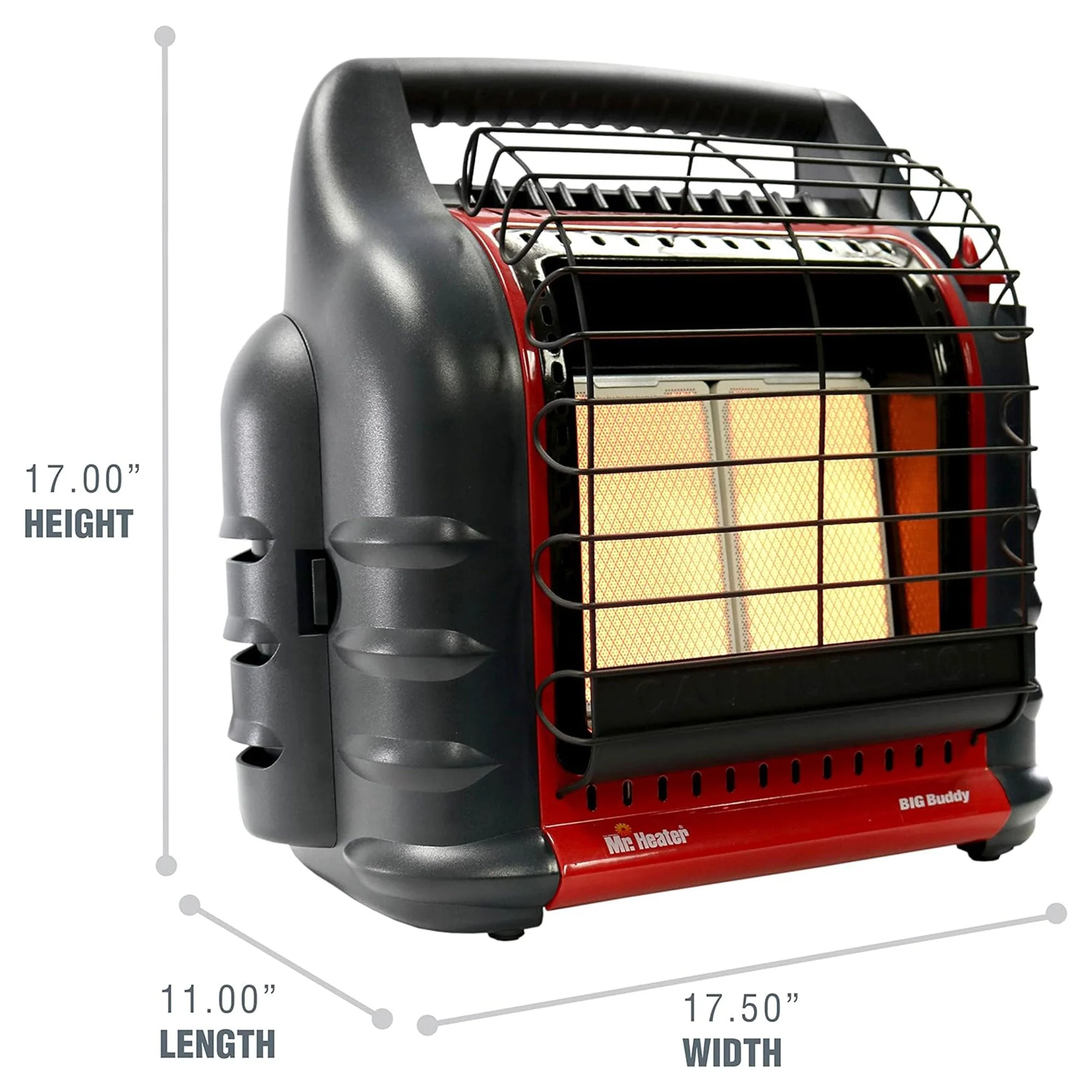 Mr. Heater 4,000 to 18,000 BTU 3 Setting Big Buddy Portable LP Gas Heater Unit - Image 4