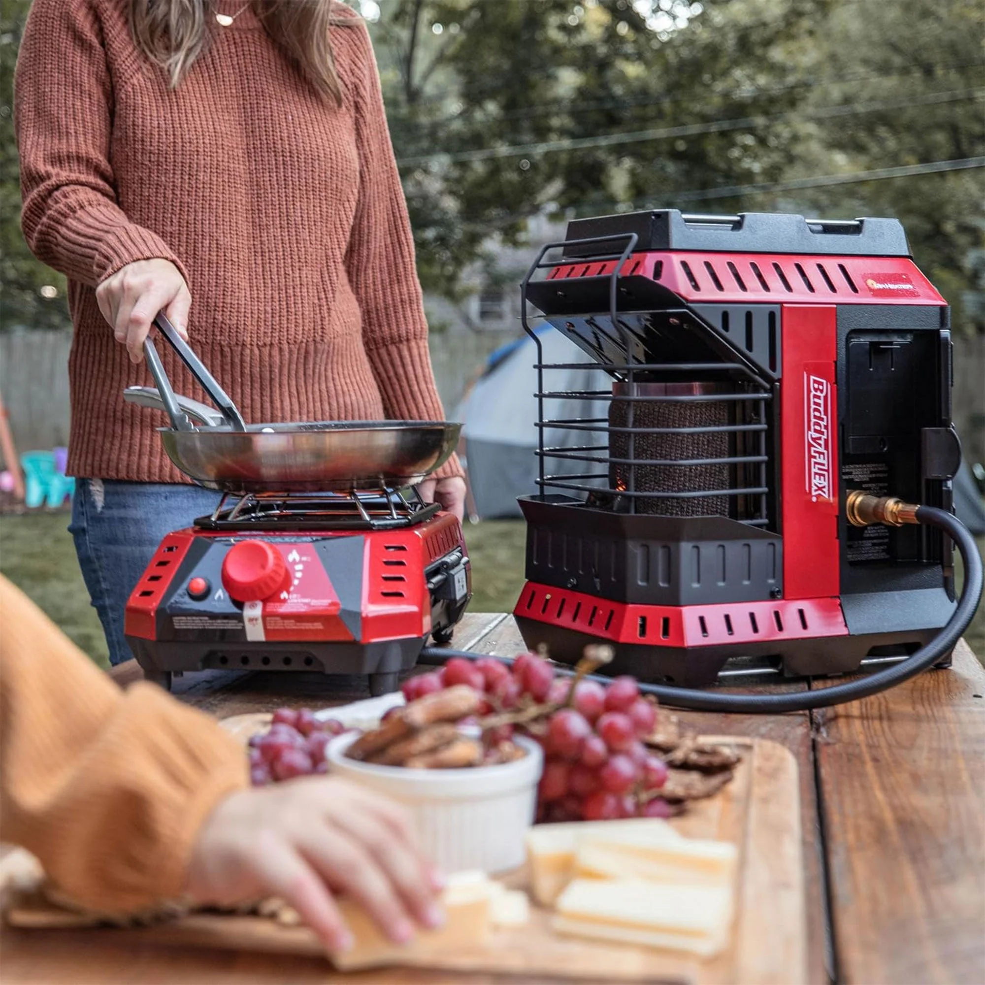 Mr. Heater Buddy FLEX 5,000 to 11,000 BTU Outdoor Portable Propane Gas Cooker - Image 9