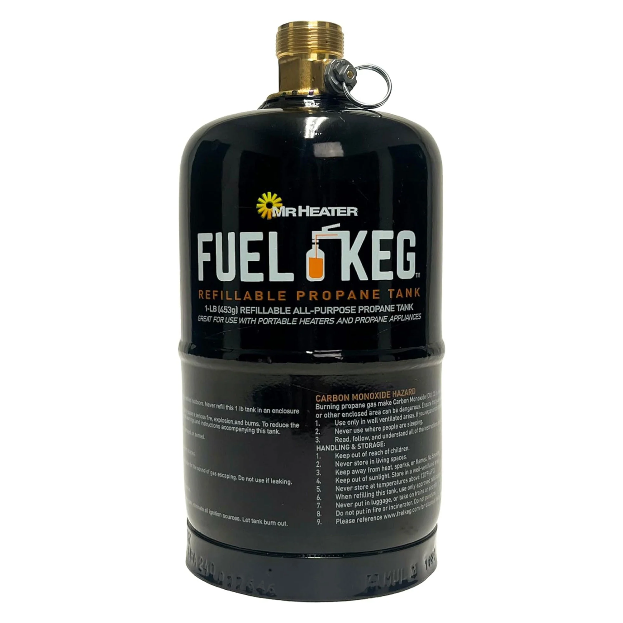 Mr. Heater Fuel Kegs 16 Ounce Refillable All Purpose Propane Cylinder, Black - Image 11