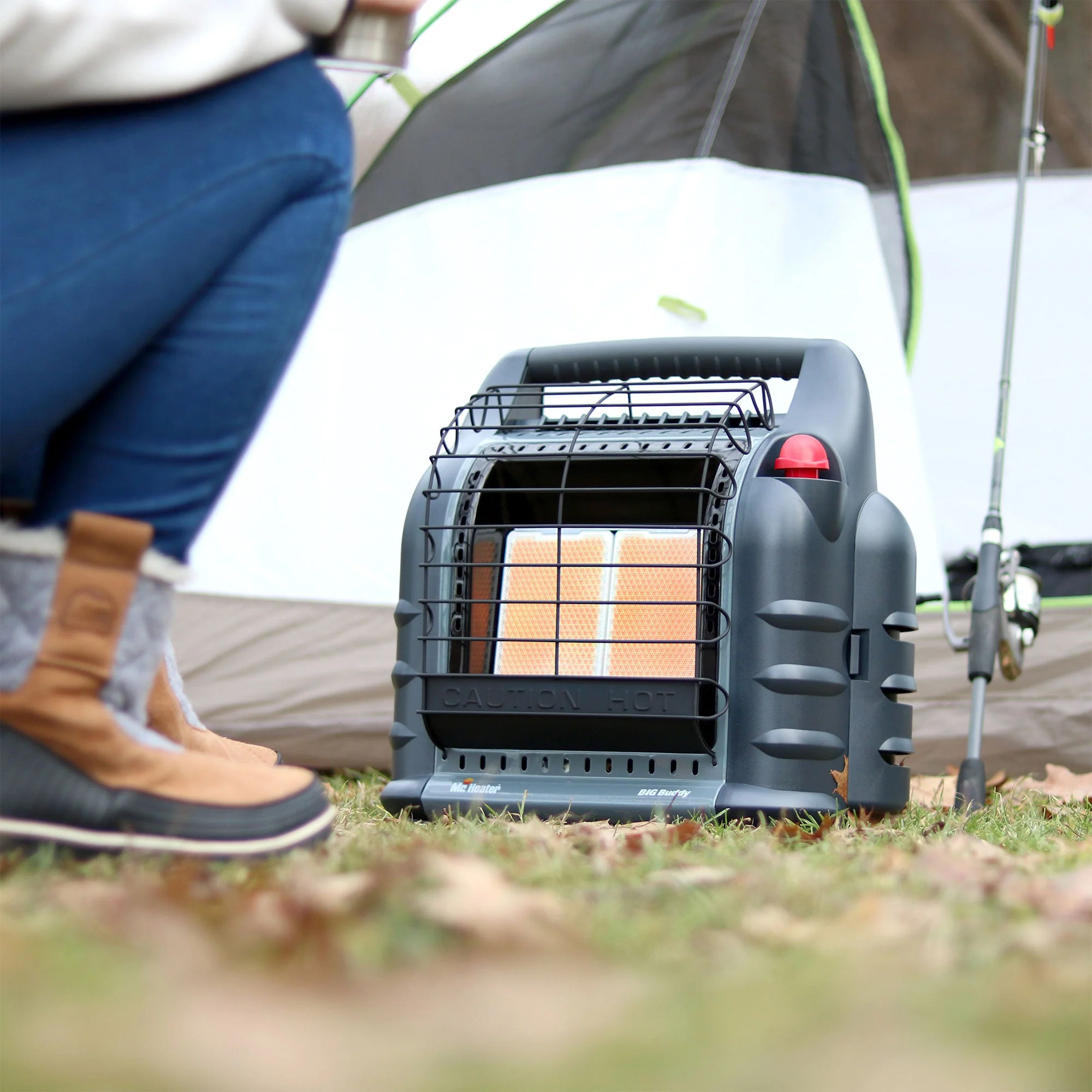 Mr. Heater MH18B 18,000 BTU 450 Sqft Big Buddy Portable Propane Gas Heater, Grey - Image 6