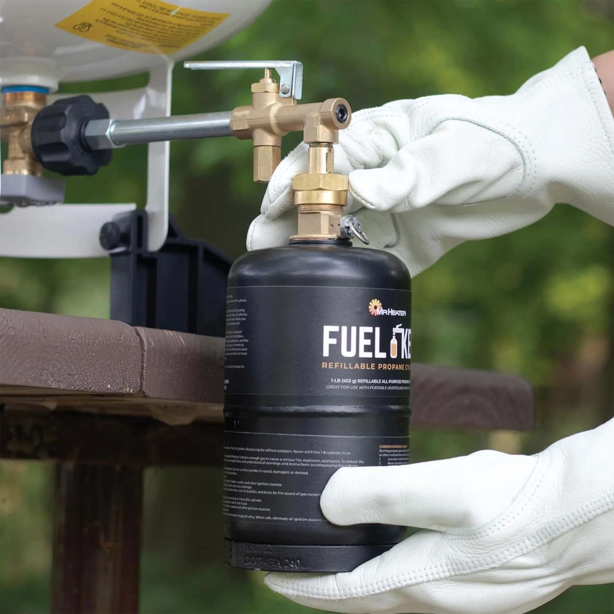 Mr. Heater Refillable Propane Tank Kit for Fuel Keg Refillable Propane Cylinder - Image 6