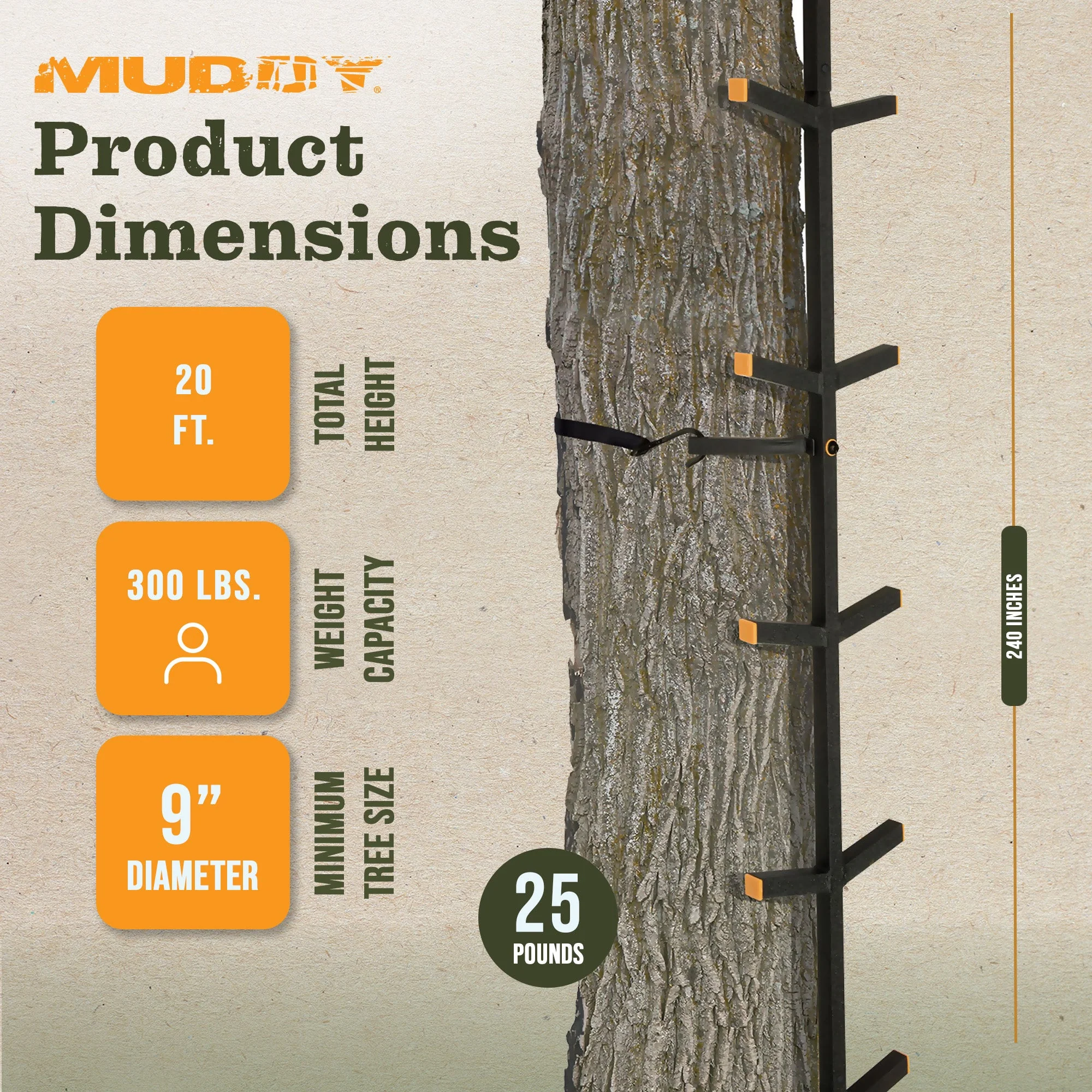 Muddy Quick Stick XL, Climbing Stick Tree Climbing Gear for Deer Stands & Blinds - Image 3