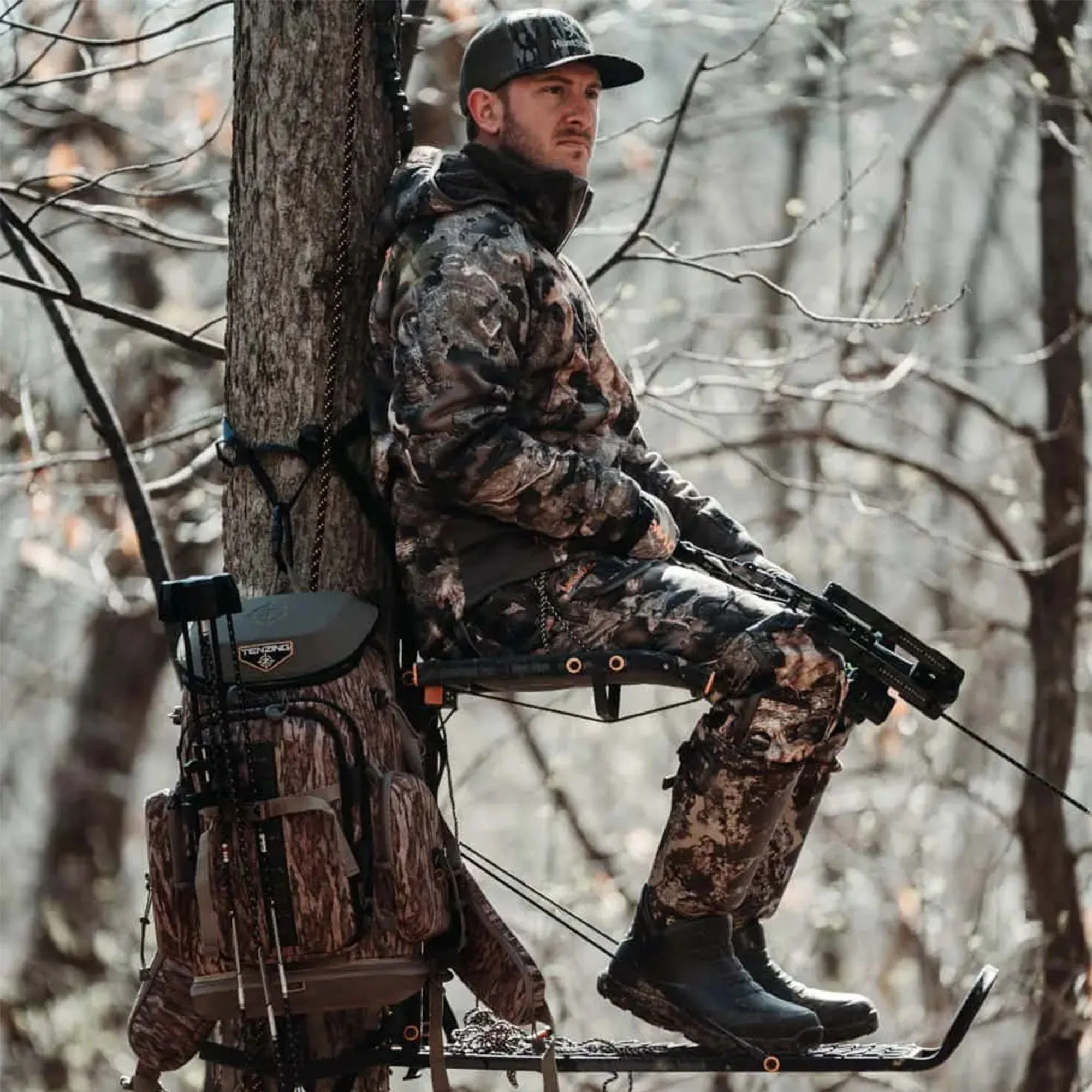 Muddy The Boss XL Hang On 1 Person Deer Hunting Tree Stand, Extra Wide Platform - Image 6