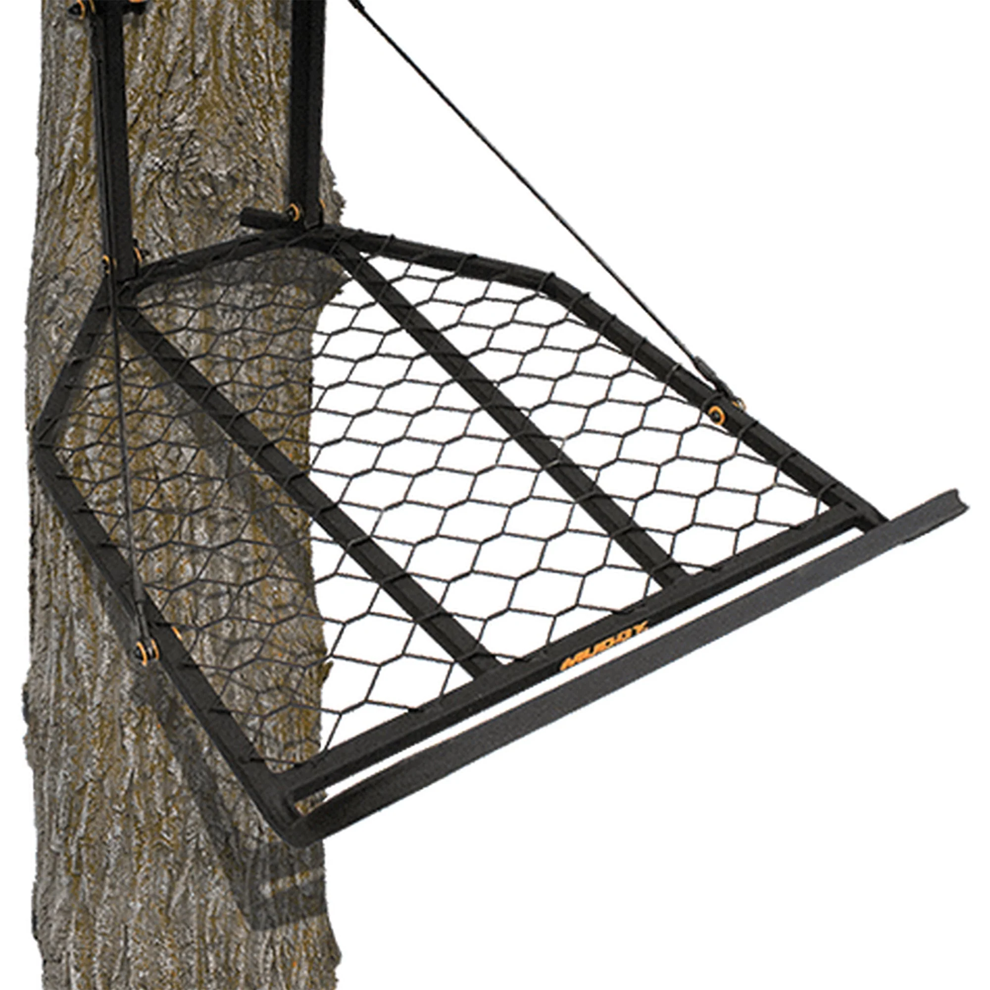 Muddy The Boss XL Hang On Hunting Tree Stand and Flip Up Shooting Rail Rest - Image 5