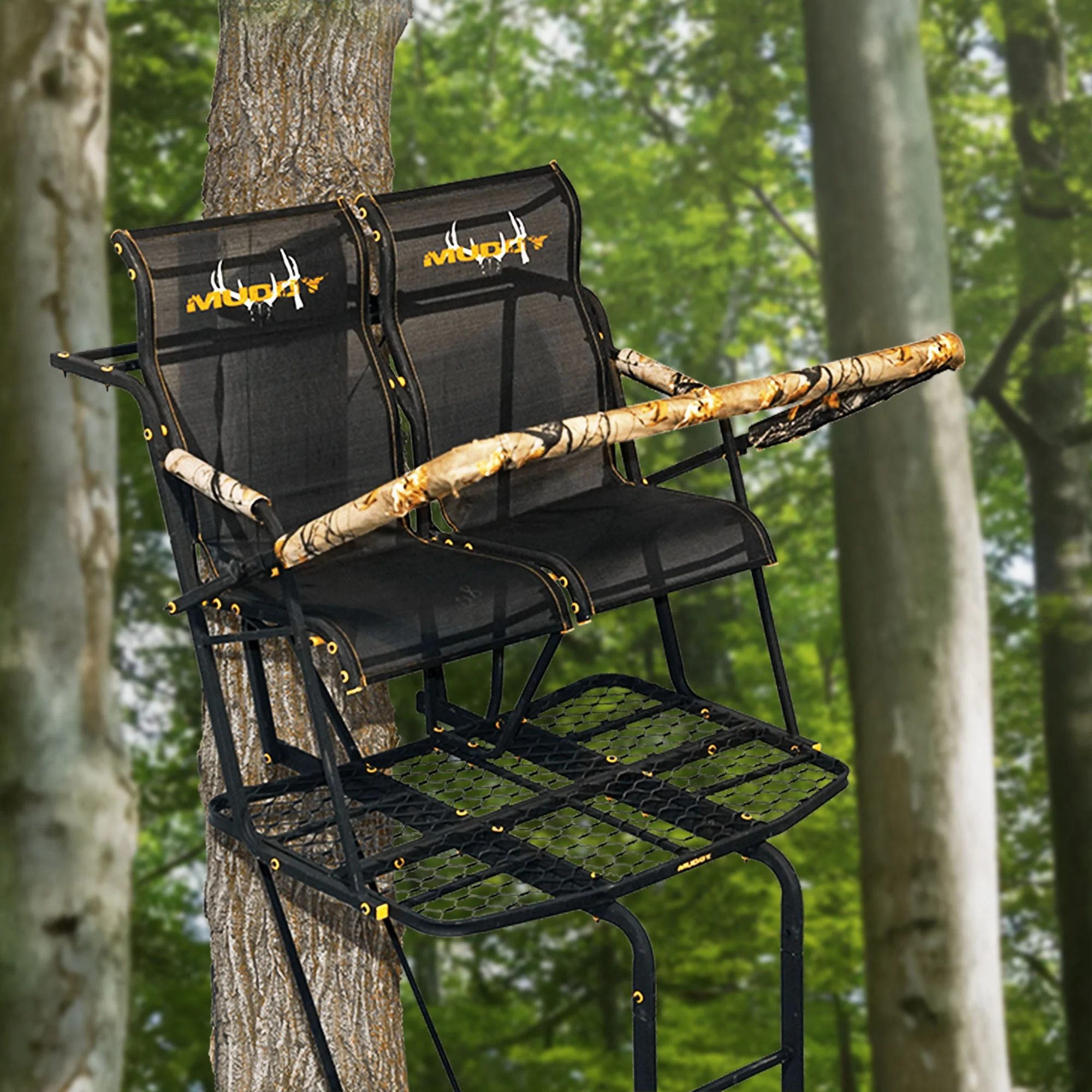 Muddy The Rebel 2.5, 17 Foot Hunting Ladderstand, 2 Person Climbing Tree Stand - Image 5