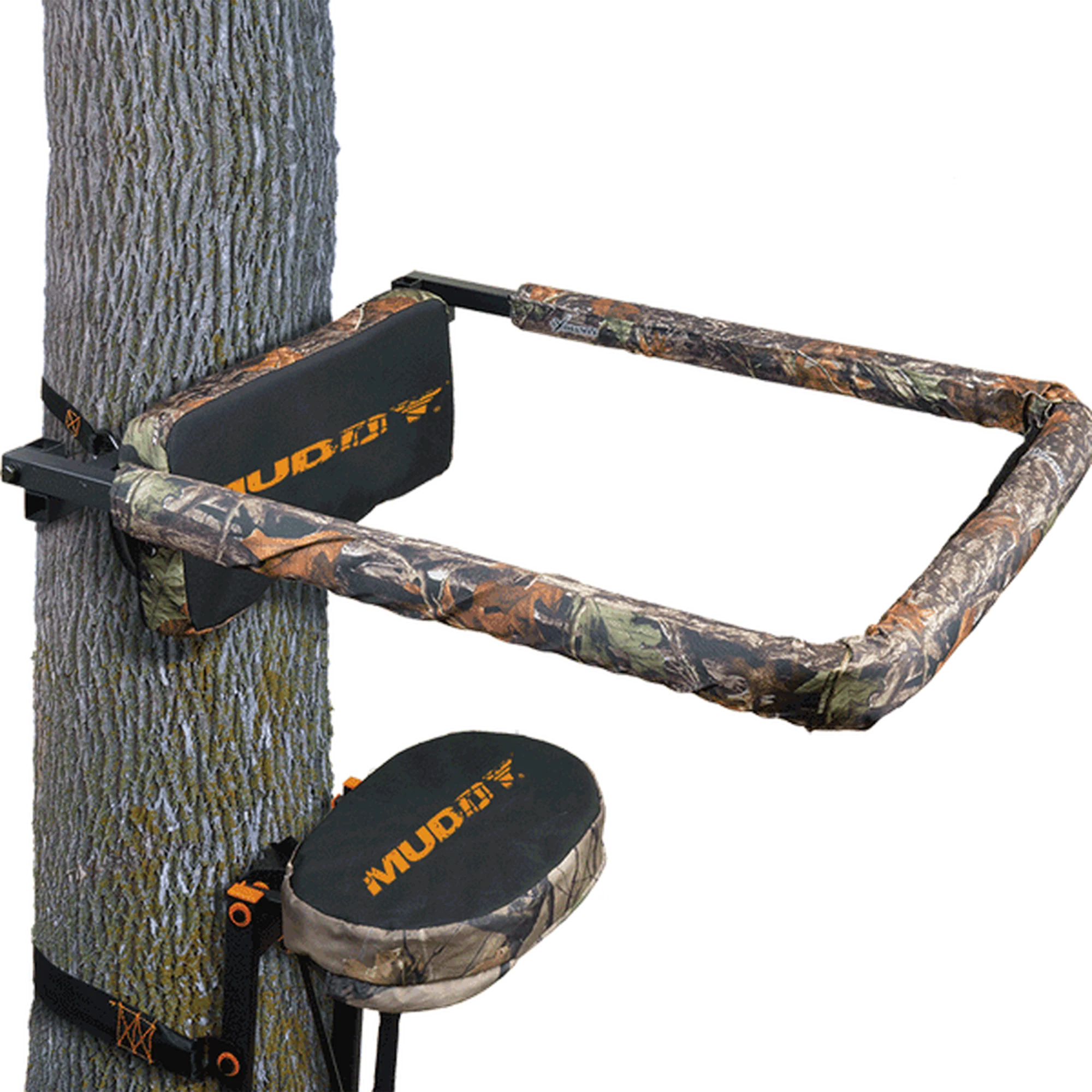 Muddy Universal Hunting Tree Stand Reliable Flip Up Shooting Rail Rest (2 Pack) - Image 2