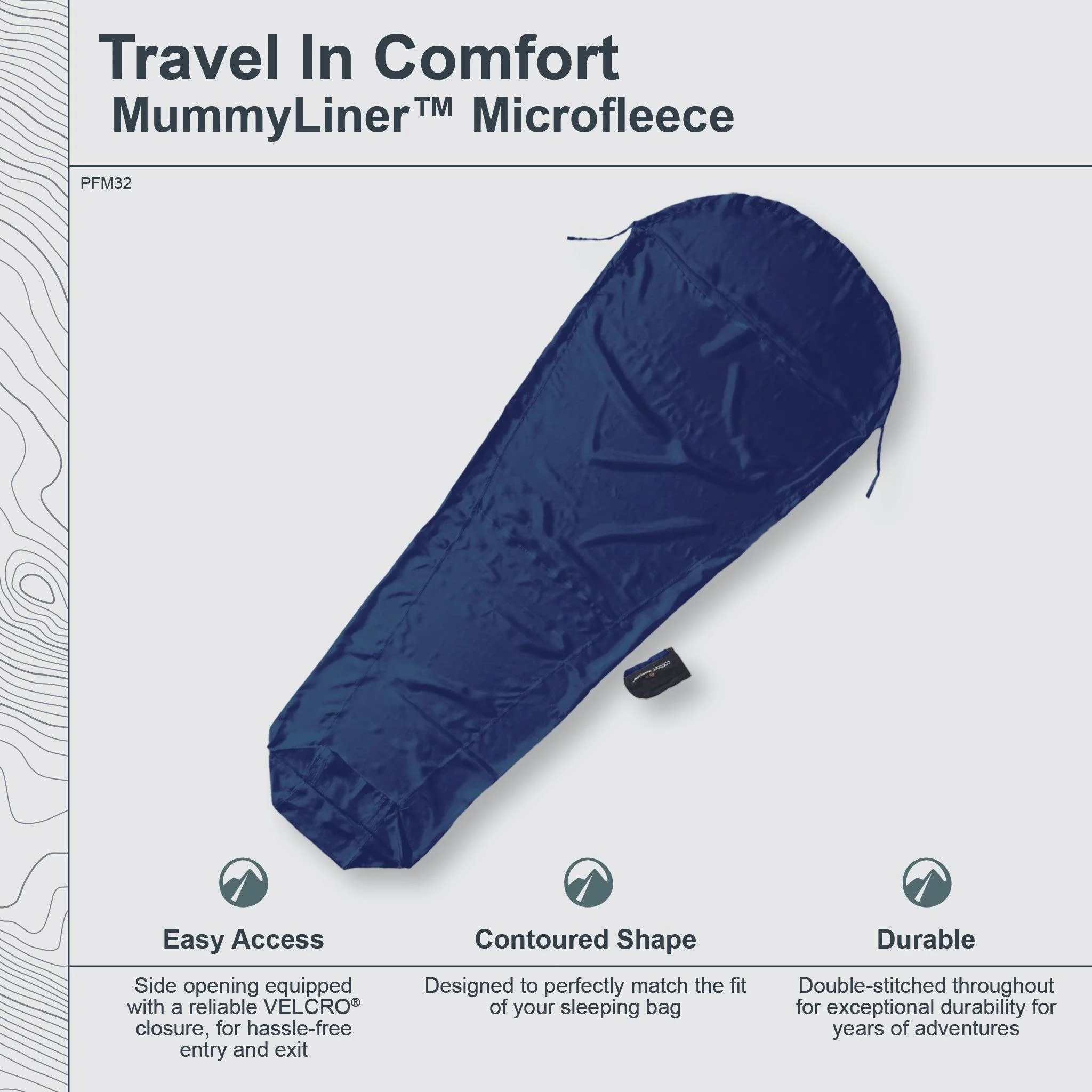 MummyLiner™ Microfleece - Dark Petrol - Image 2