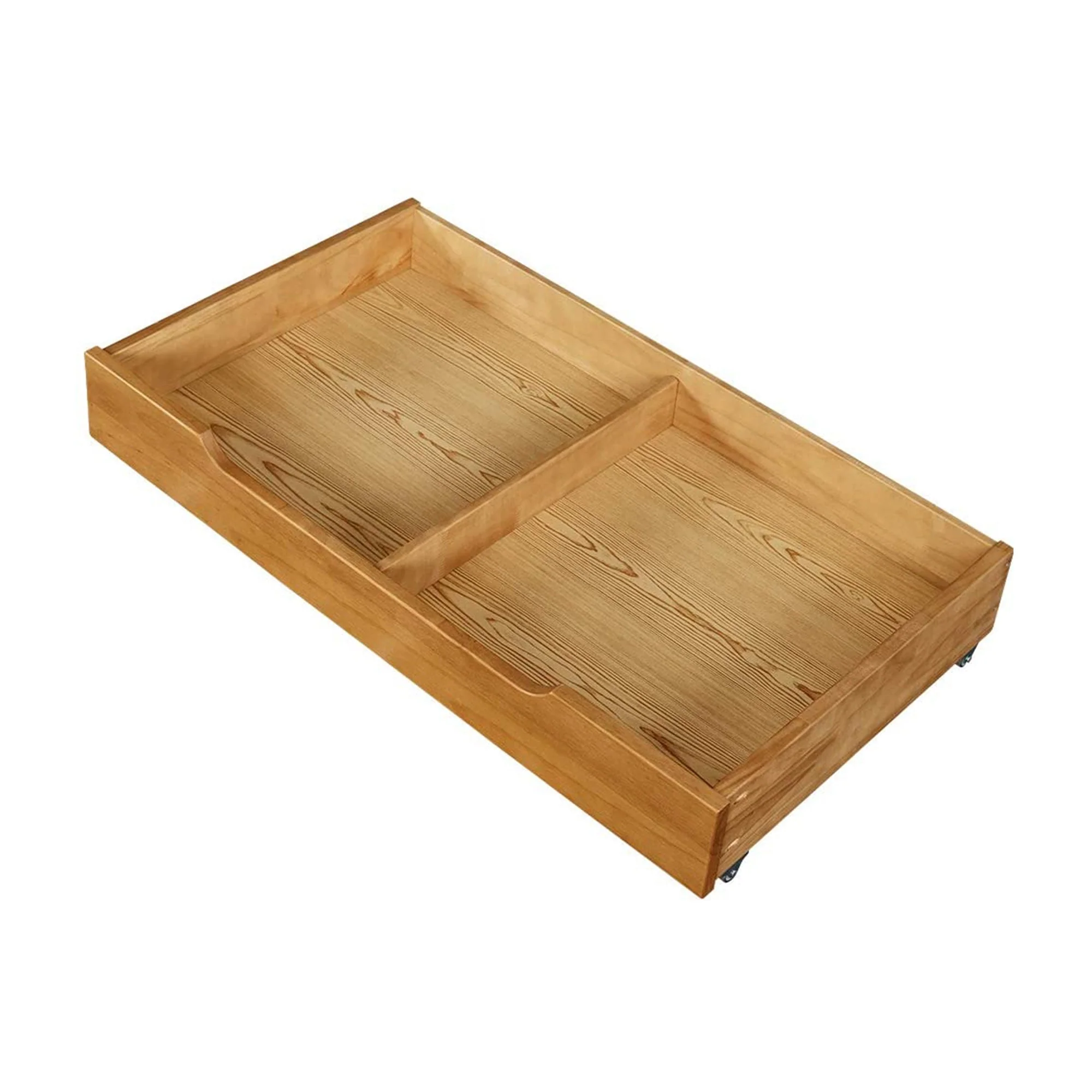 MUSEHOMEINC BD1001T Solid Wood Underbed Storage Trundle Organizer, Queen/King - Image 3