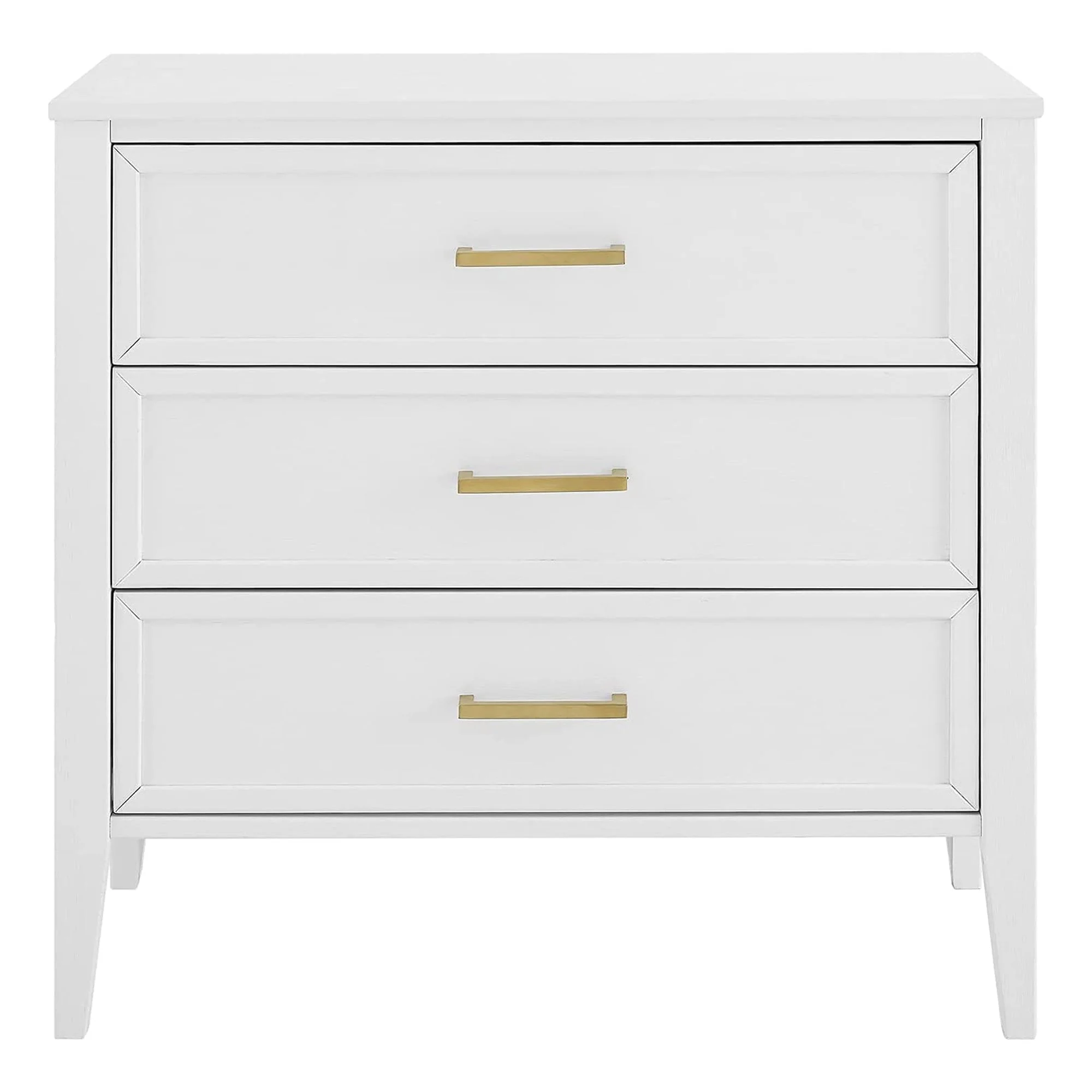 MUSEHOMEINC Solid Wooden Mid Century Design 3 Drawer Dresser Chest of Drawers - Image 2