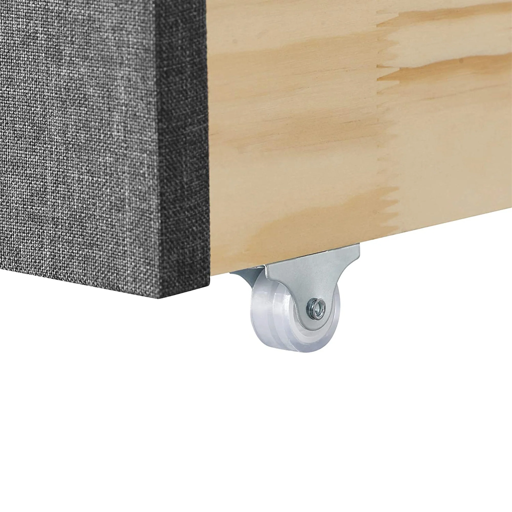 MUSEHOMEINC Upholstered Wooden Under Bed Storage Drawer for King or Queen Beds - Image 4