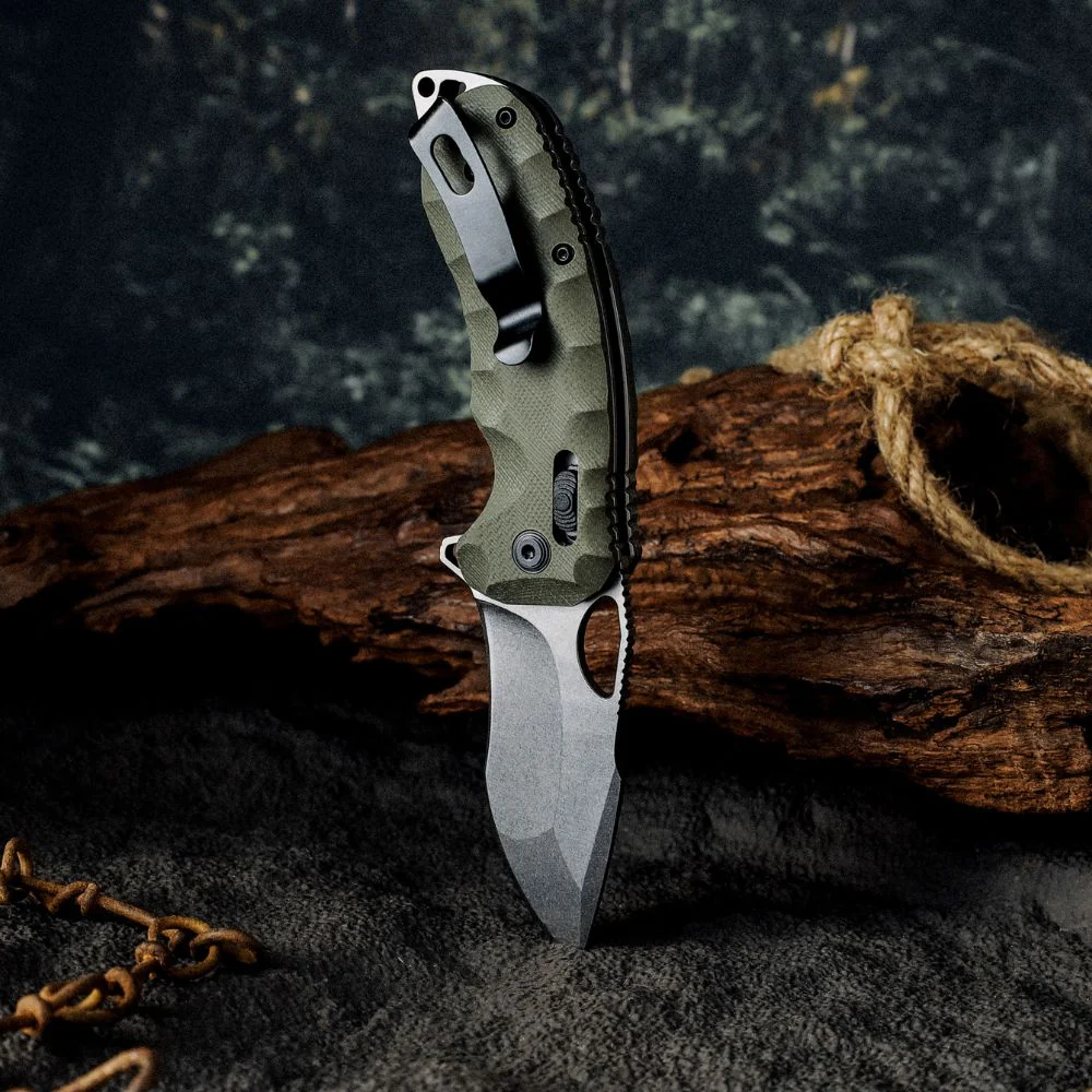 Navigator CTS XHP High Performance Stainless Tool Steel Pocket Knife with Clip & G10 Fiber Handle