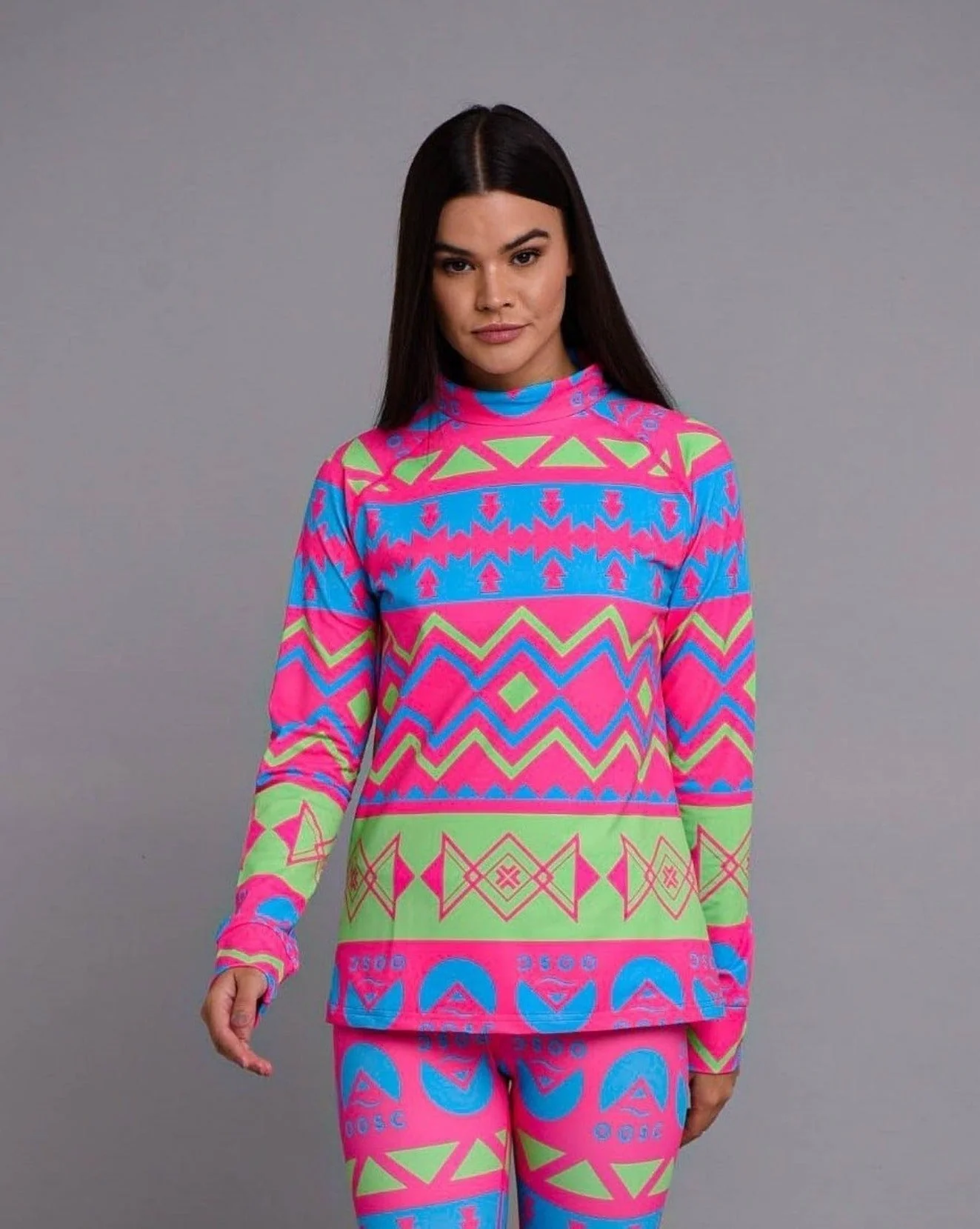 Neon Dream Women's Pink Base Layer Top