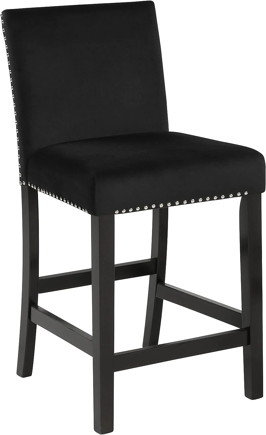 New Classic Furniture Celeste 42" Faux Marble Round Table, & 4 Chair Set, Black - Image 7