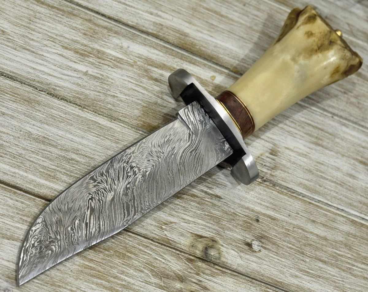 Nirvana Survival Bowie Knife with Bone Handle - Image 2