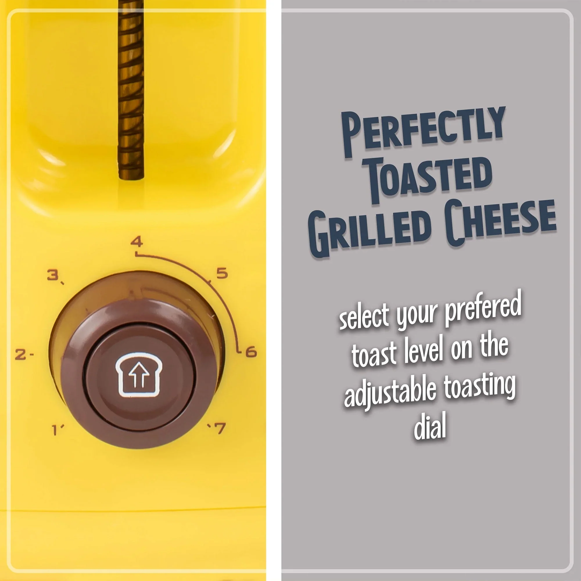 Nostalgia Deluxe Easy Clean Grilled Cheese Sandwich Toaster w/2 Toasting Baskets - Image 3