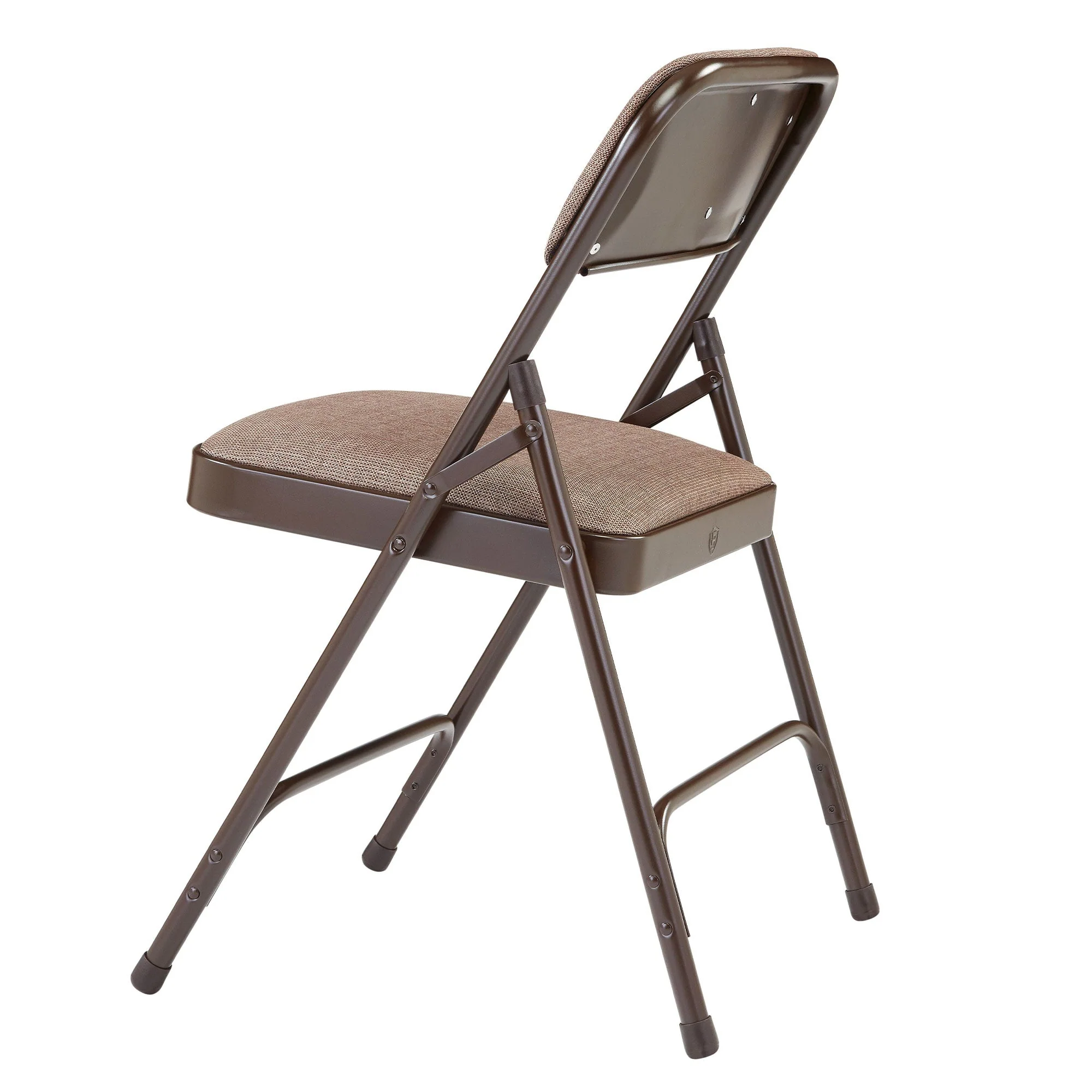 NPS 2200 Series 2" Cushion Fabric Upholstered Folding Chair, Walnut, 4 Pack - Image 7