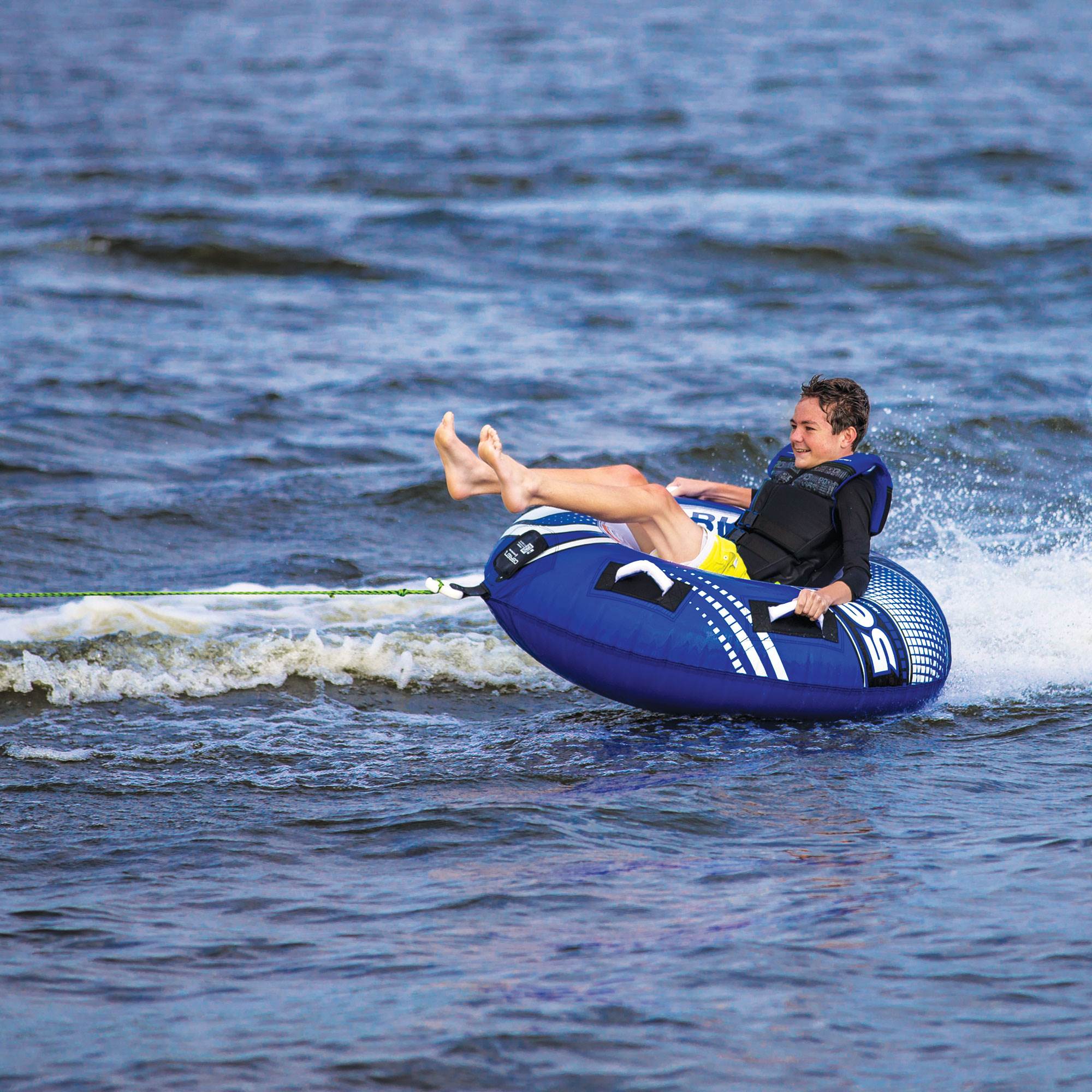 OBrien 56" Le Tube Deluxe One Rider Towable Lake Tube w/ Tow Line Connector - Image 3