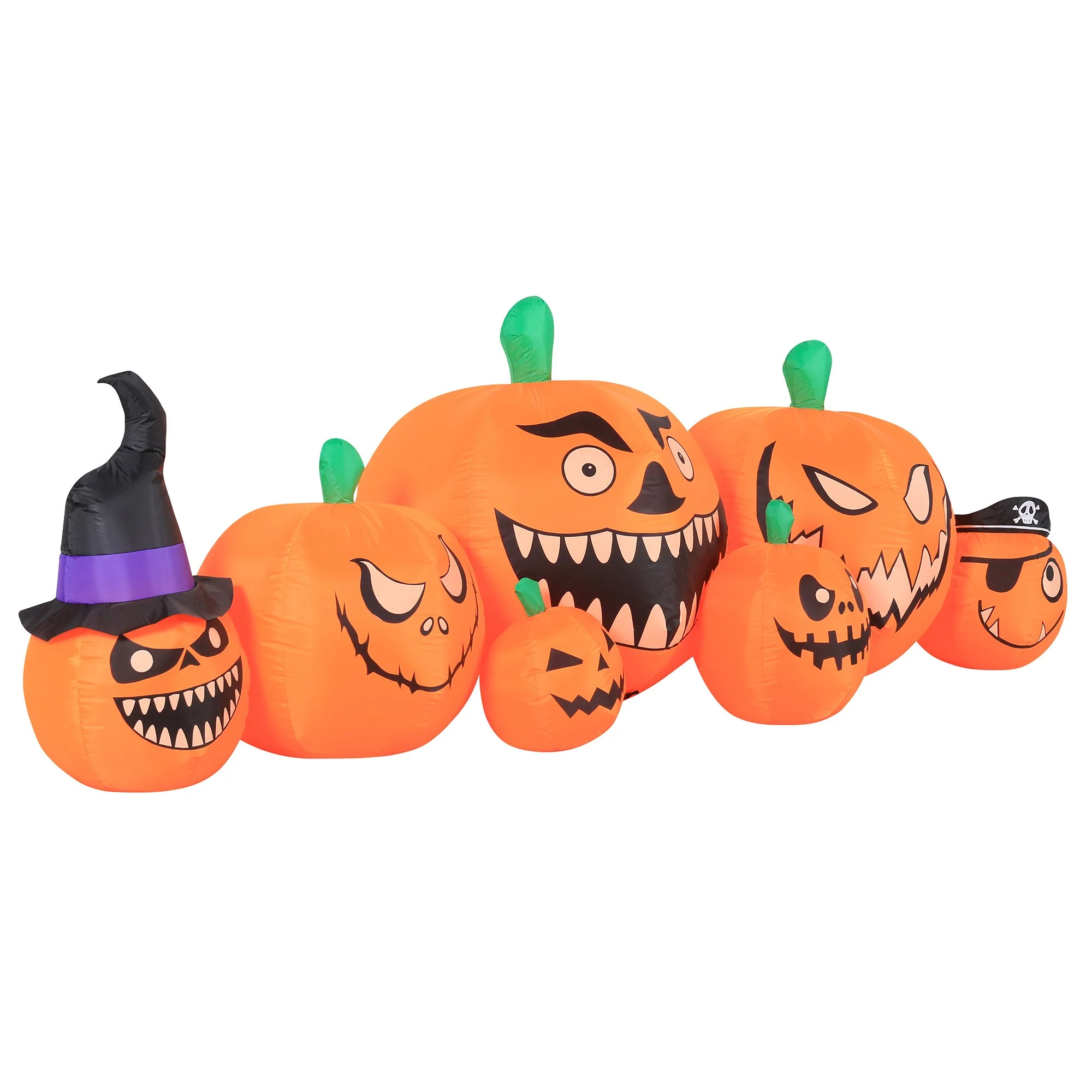 Occasions 8 Foot Inflatable Pre Lit Pumpkin Patch Halloween Yard Decoration - Image 2
