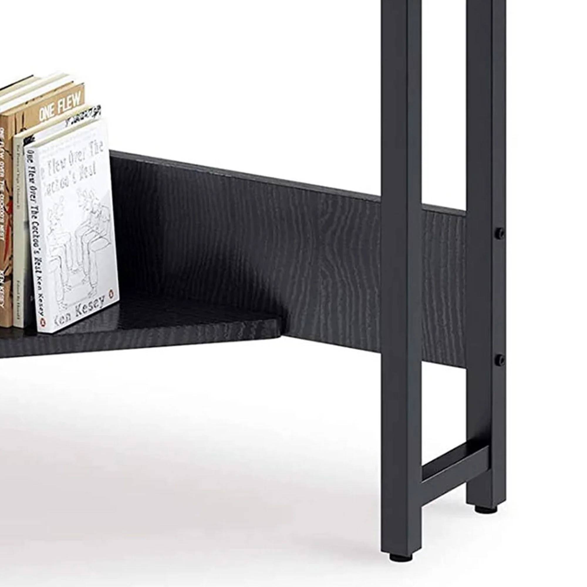 ODK Modern Triangle Corner Computer Writing Desk with Storage Drawer, Black - Image 6