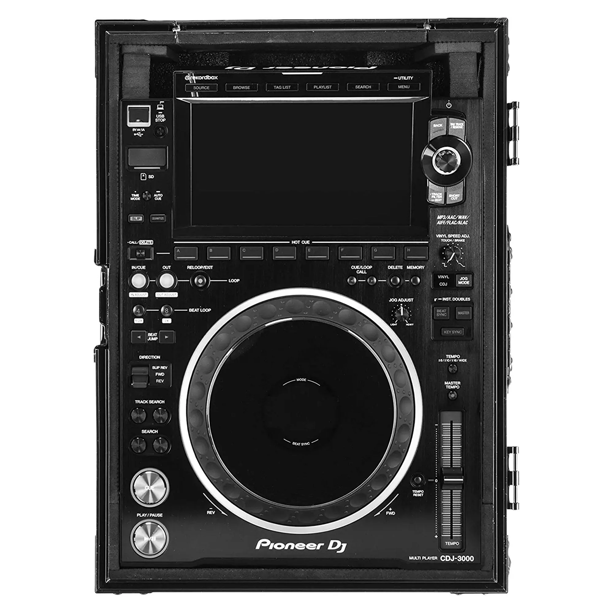 Odyssey DJ Travel Flight Case w/ Removable Back Panel for CDJ3000 Pioneer, Black - Image 8