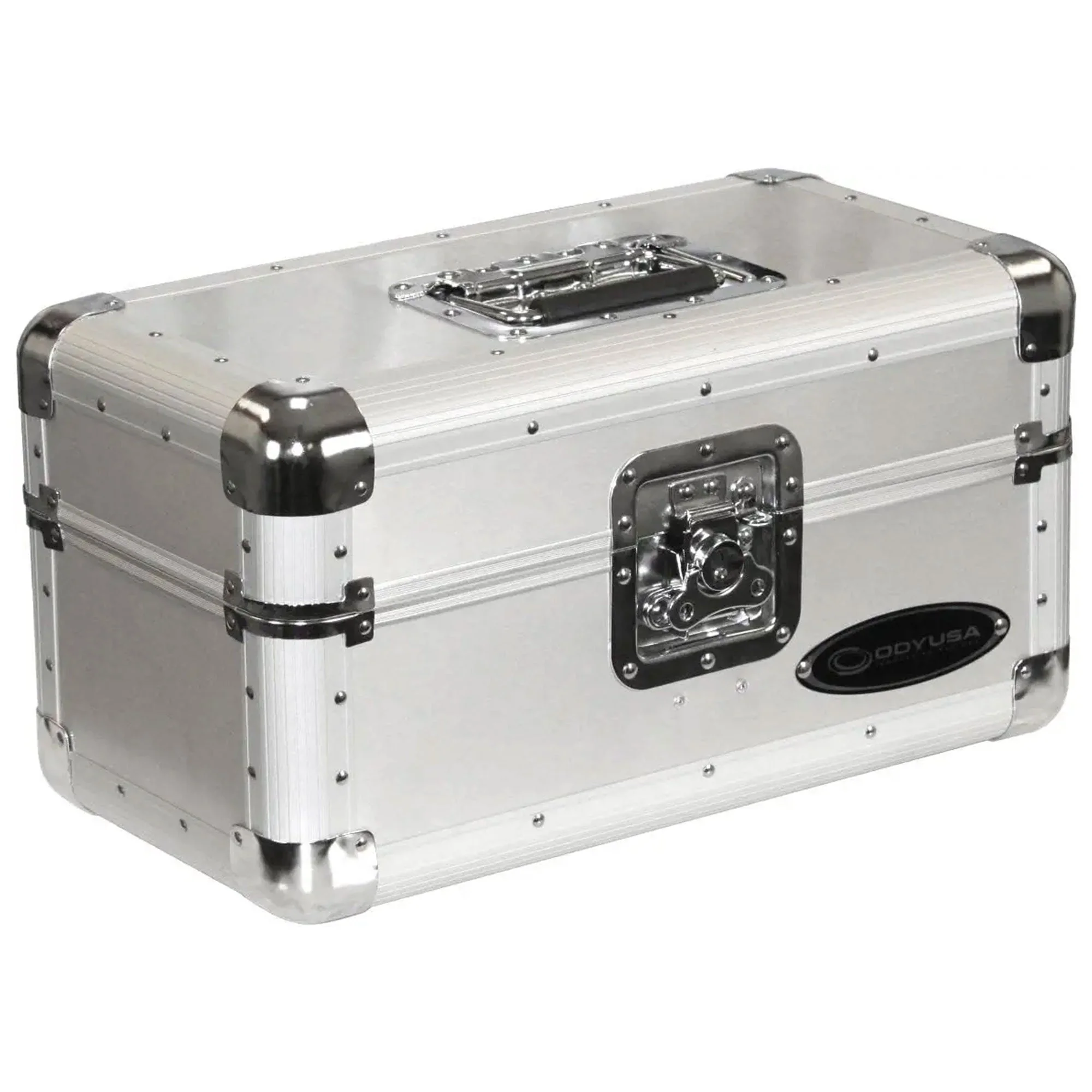 Odyssey Krom Series Record/Utility Case for 120 7-Inch Vinyl Records, Silver - Image 2