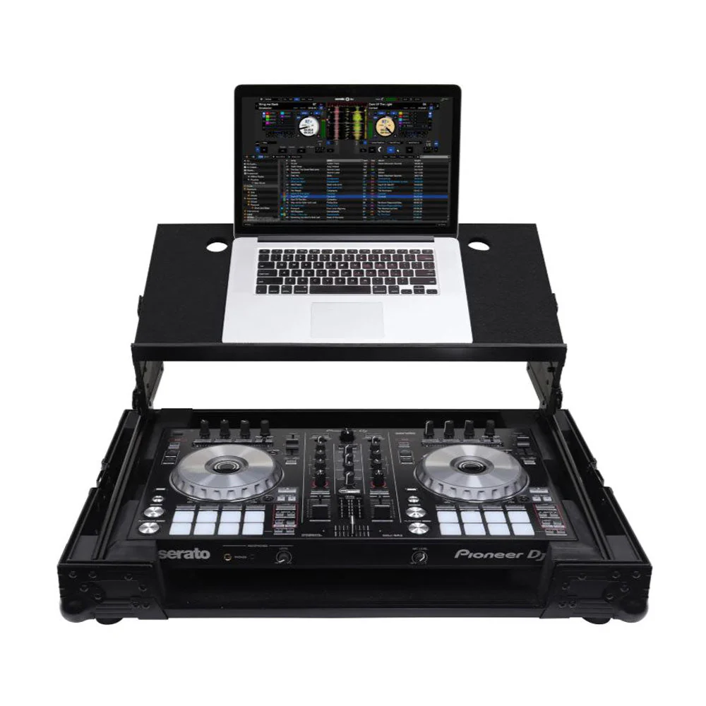Odyssey Pioneer DDJ-SR / DDJ-SR2 Flight Case with Angle Glide Platform, Black - Image 2